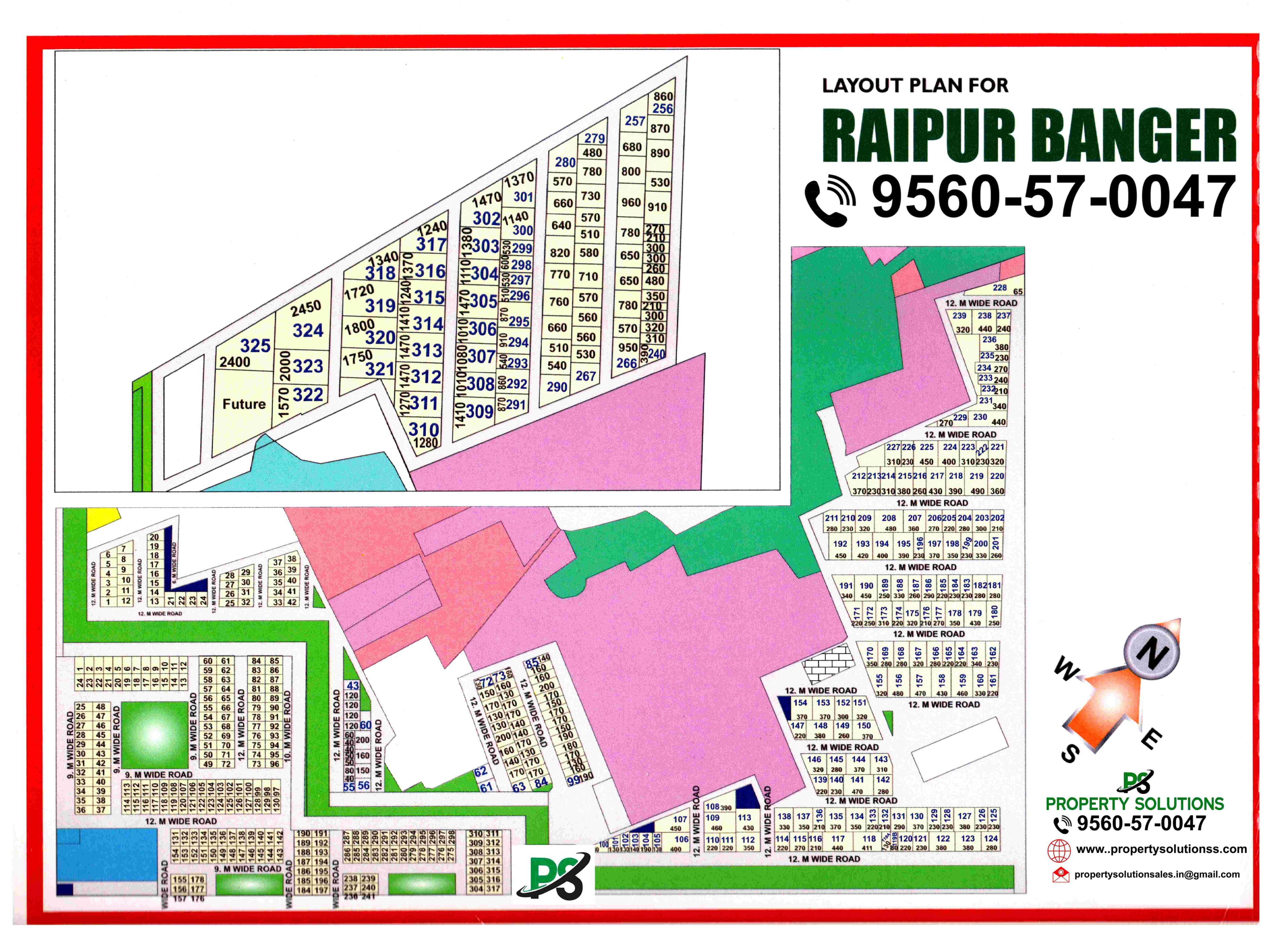 LAYOUT PLAN FOR RAIPUR BANGER