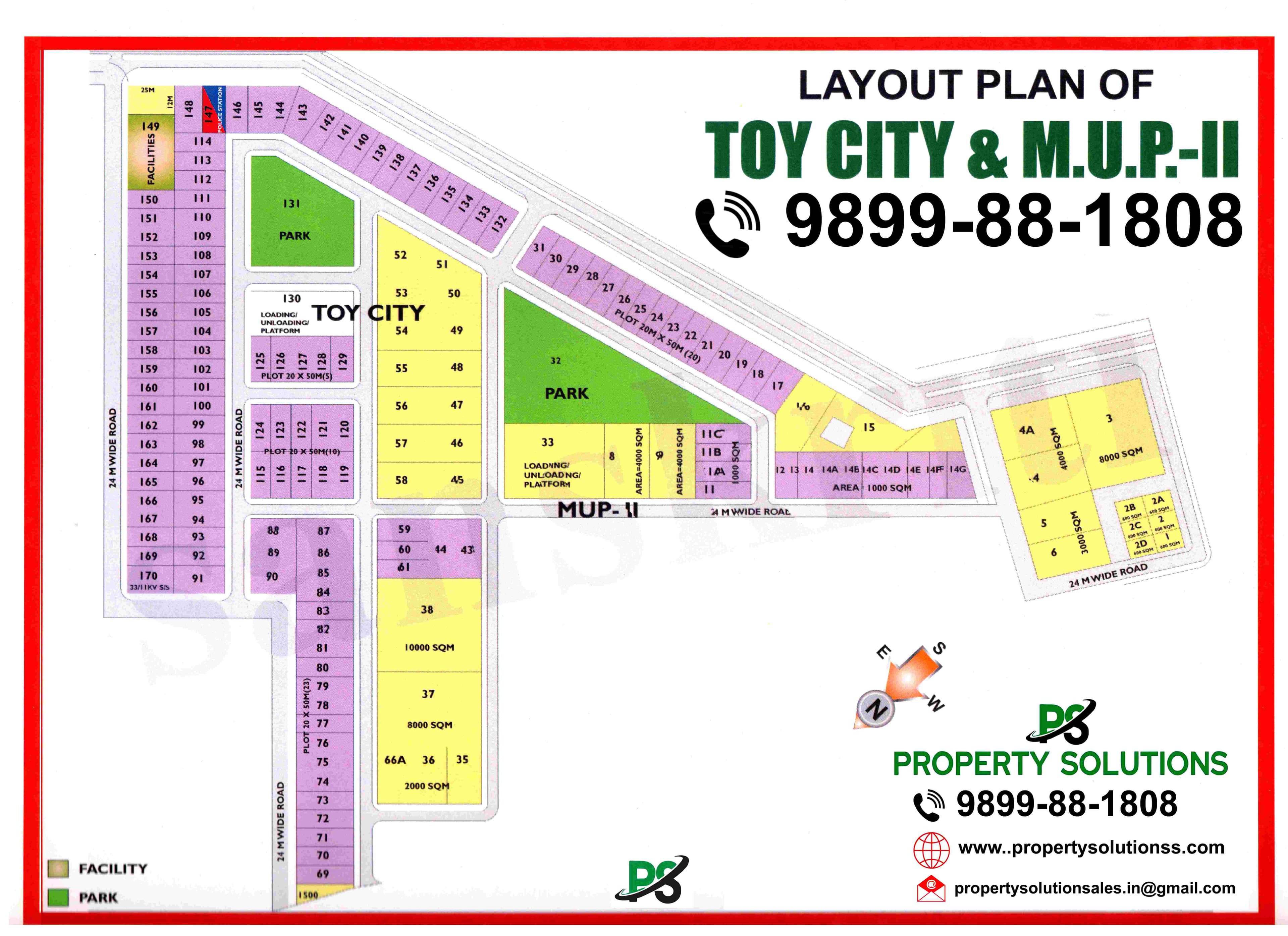 LAYOUT PLAN OF ΤΟΥ CITY & M.U.P-II