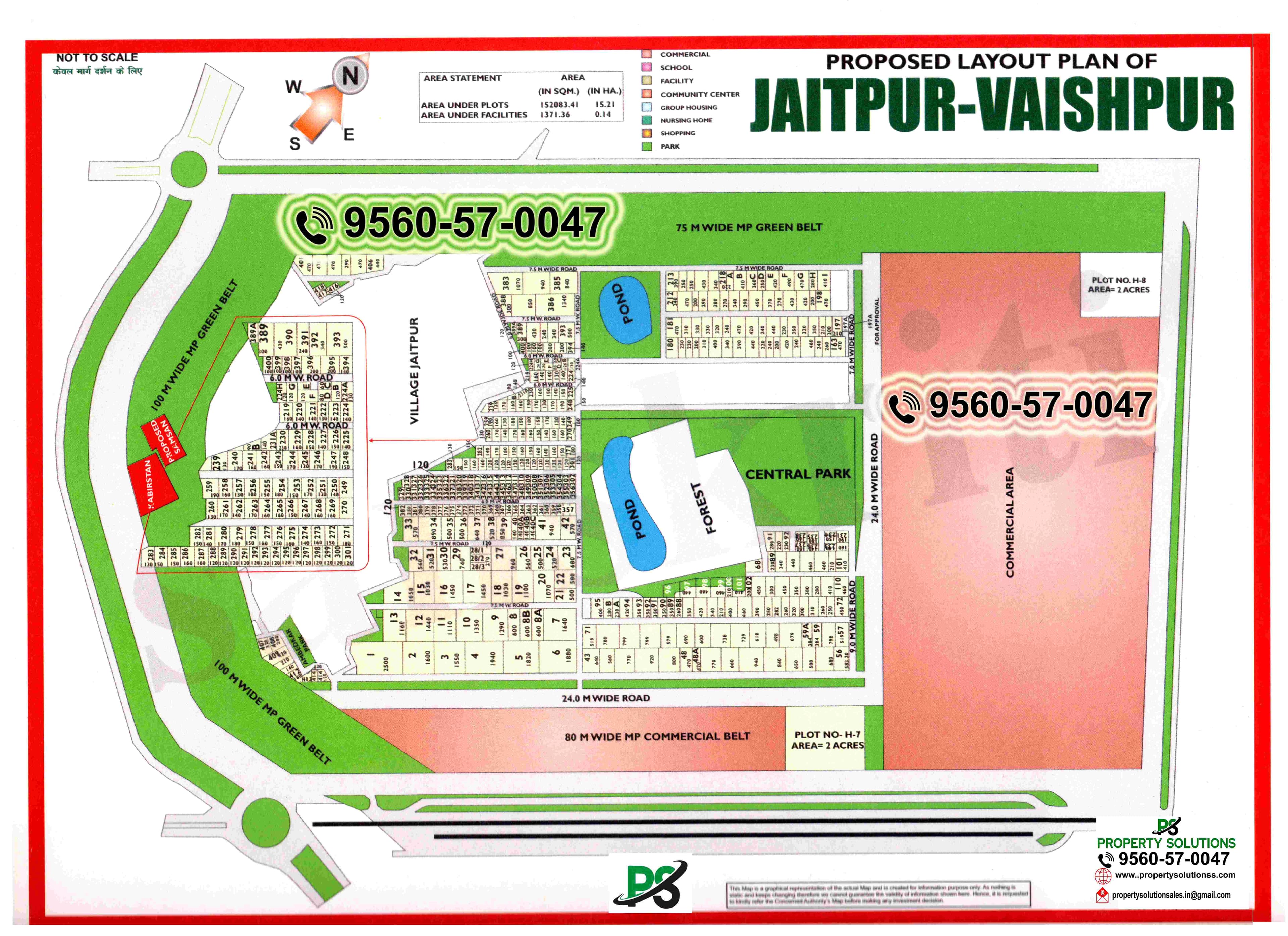 LAYOUT PLAN OF  JAITPUR - VAISHPUR