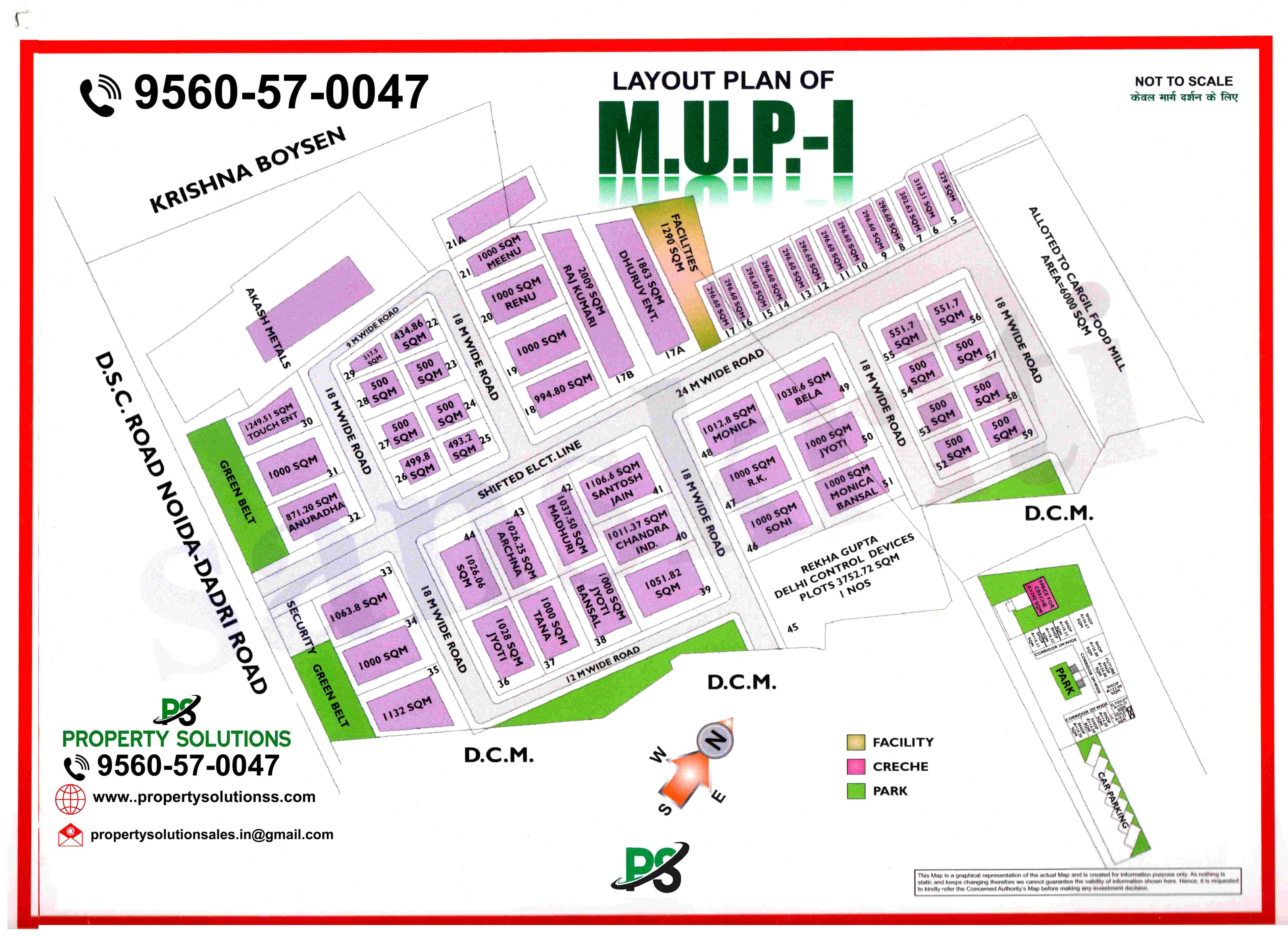 LAYOUT PLAN OF M.U.P - I