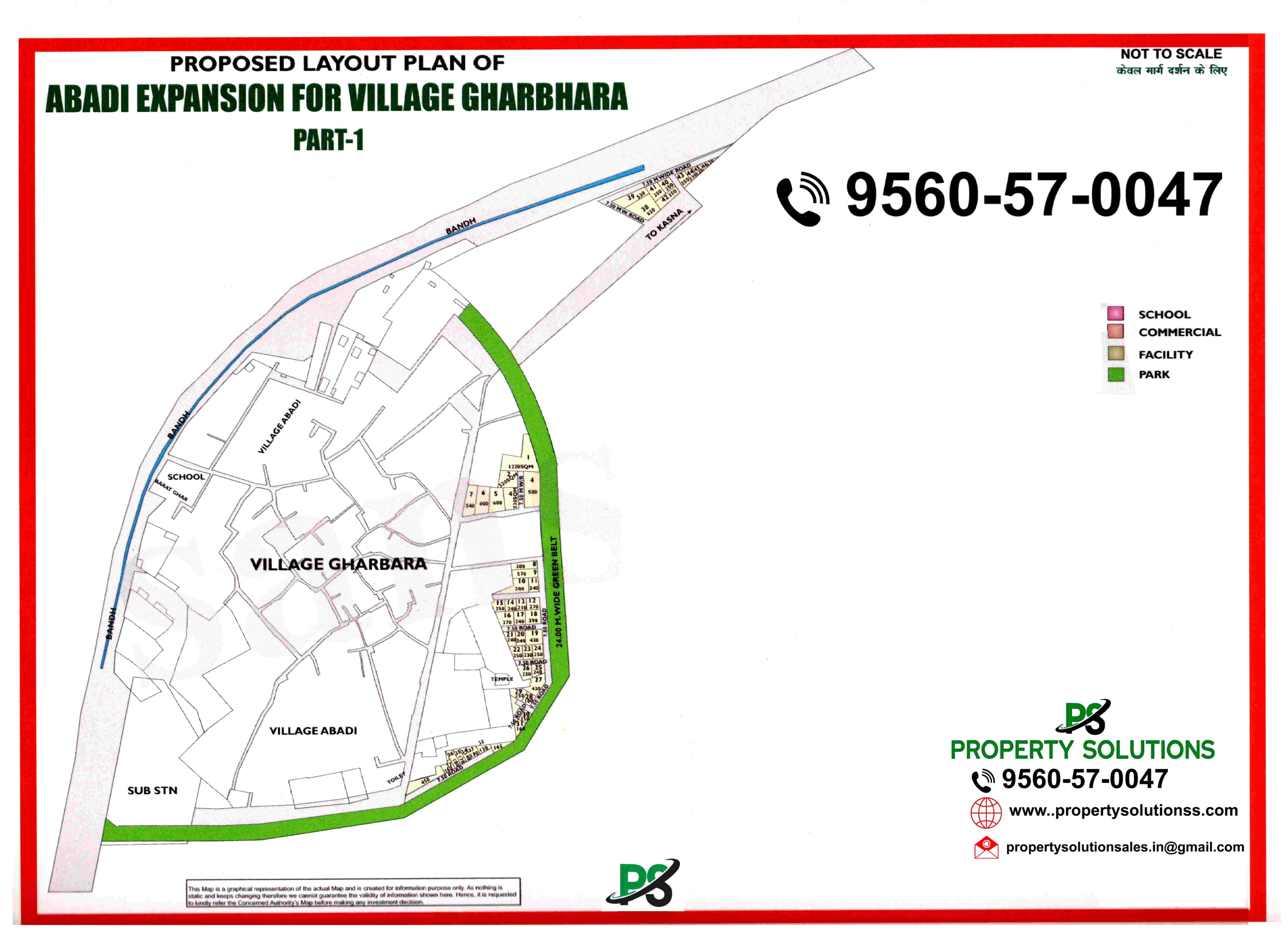 PROPPOSED LAYOUT PLAN OF ABADI EXPANSION FOR VILLAGE GHARBHARA PART - I
