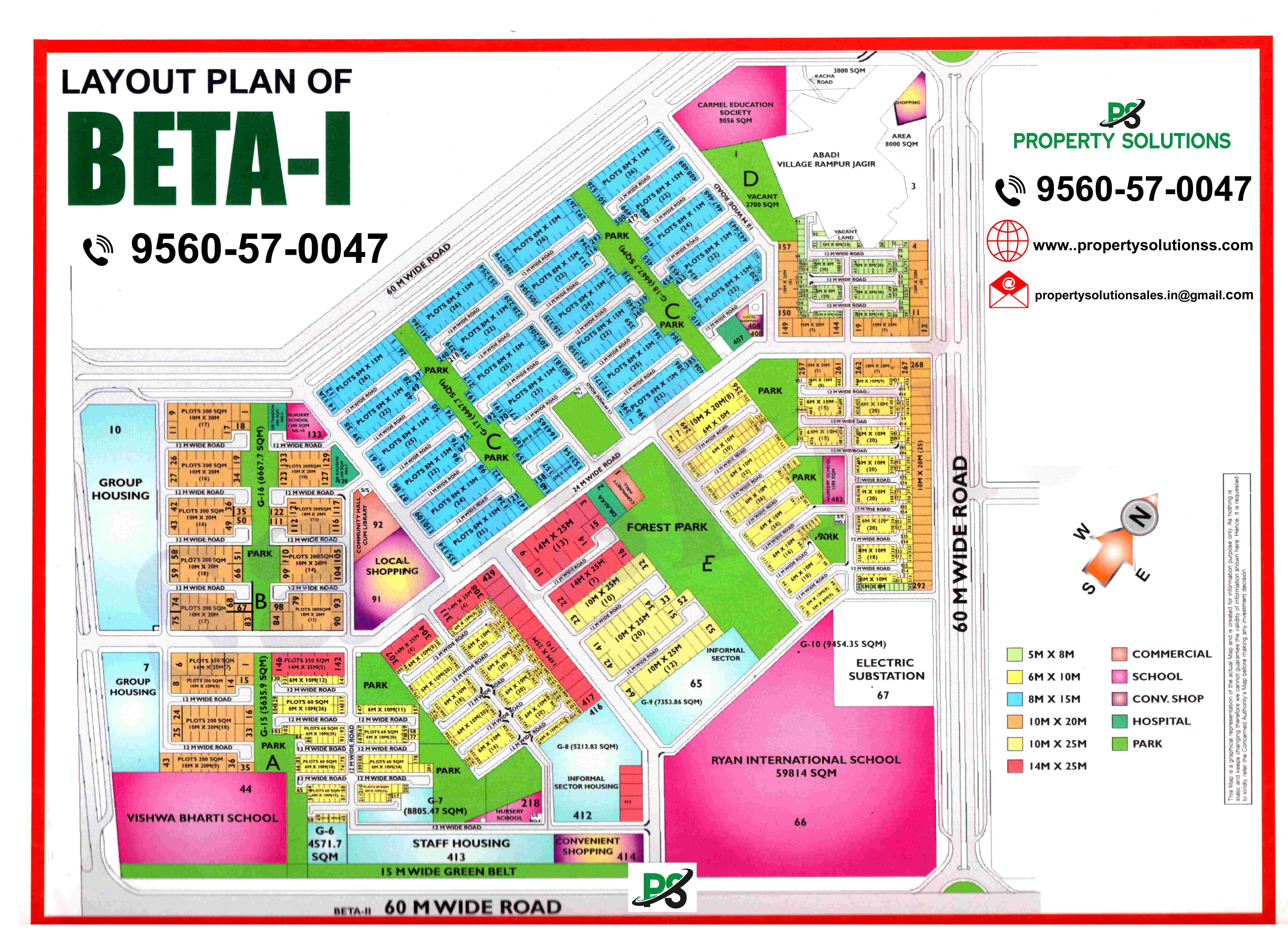 LAYOUT PLAN OF BETA -1
