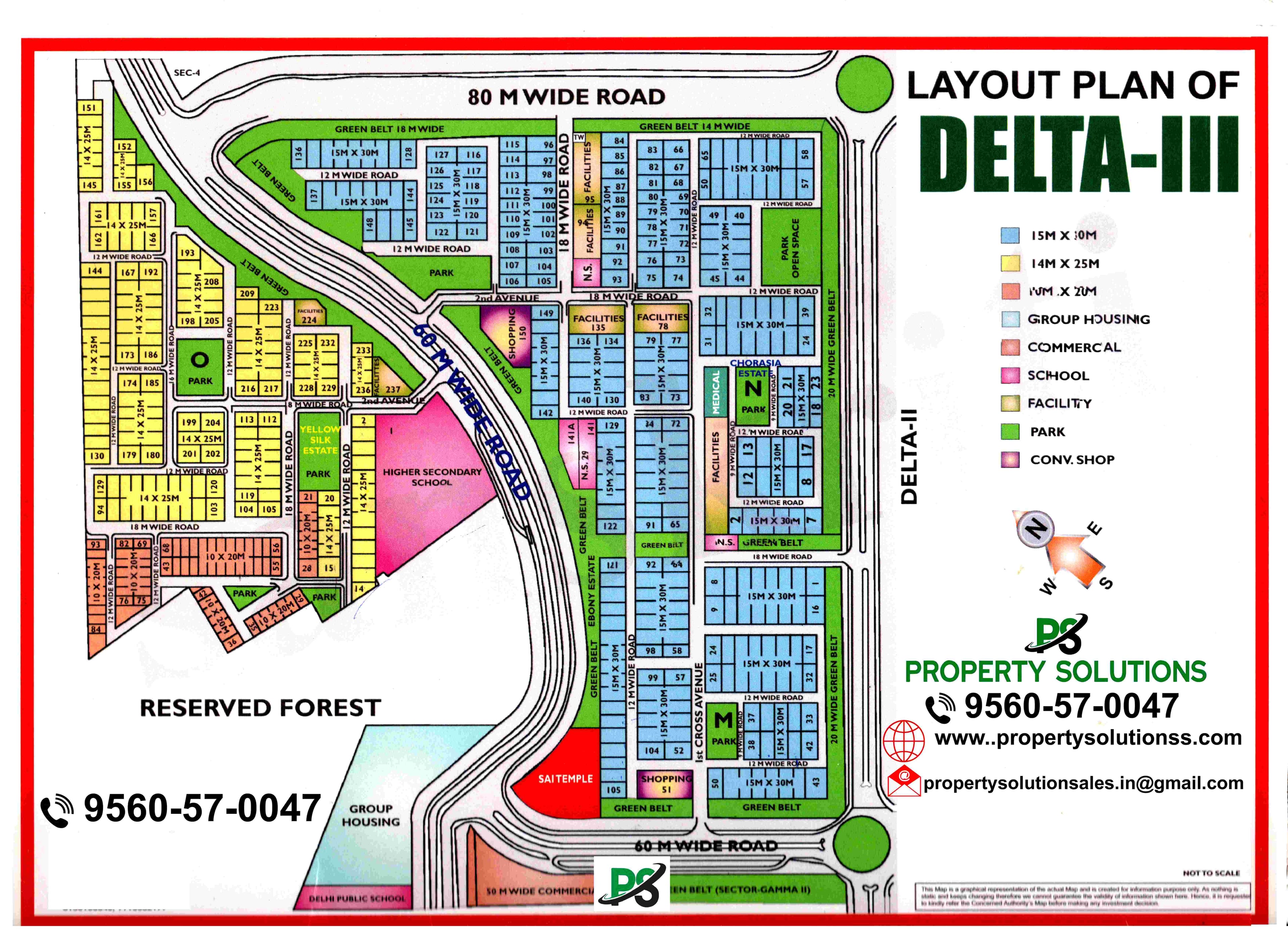 LAYOUT PLAN OF DELTA 3