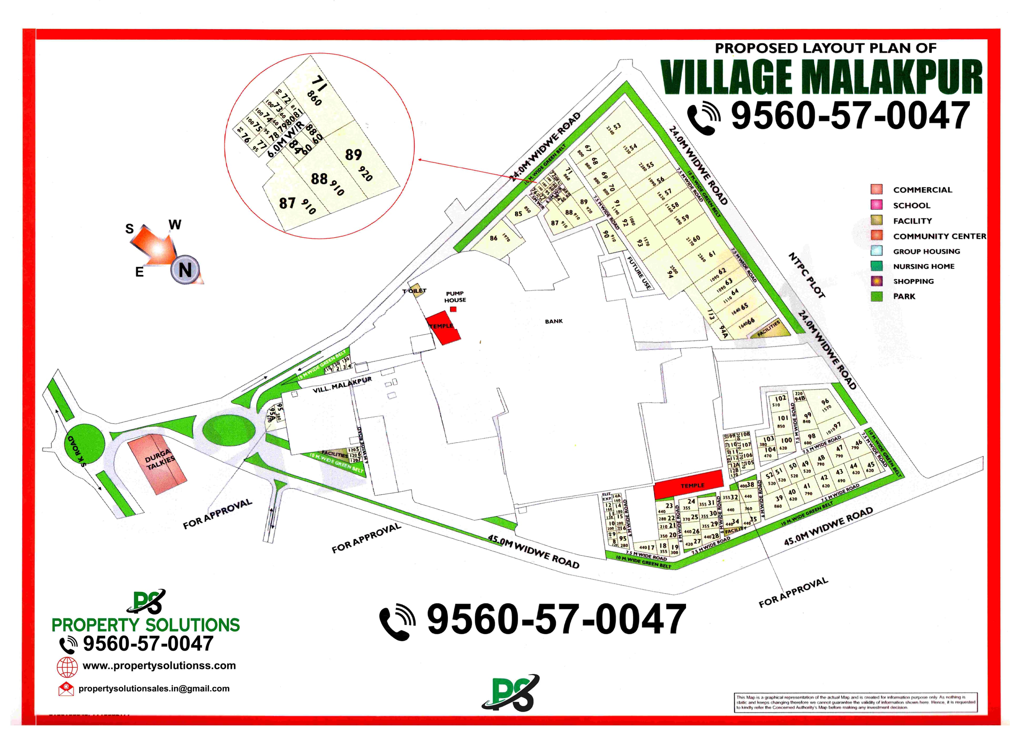 LAYOUT PLAN OF MALAKPUR