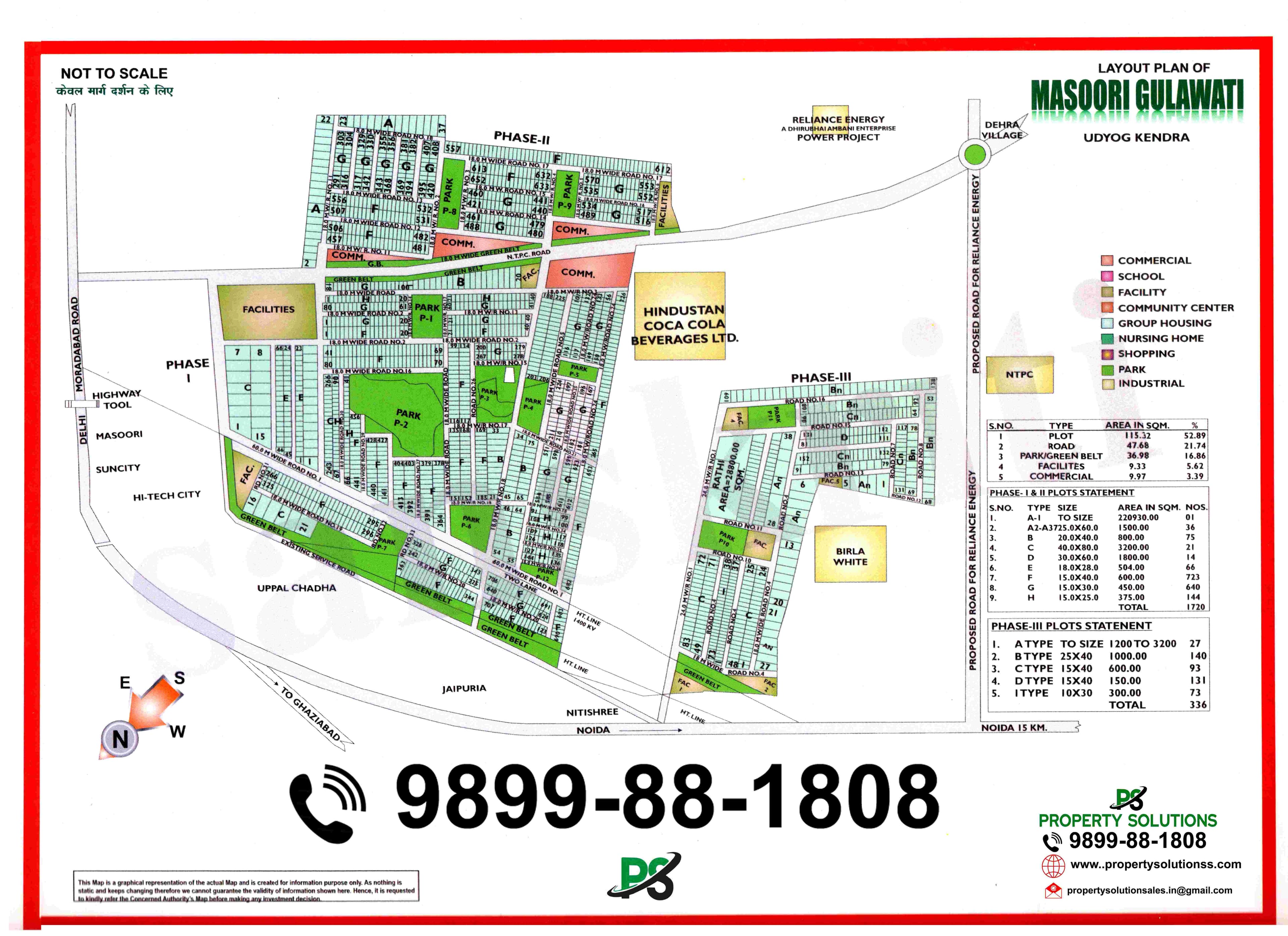 LAYOUT PLAN OF MASOORI GULAWATI (UDYOG KENDRA)
