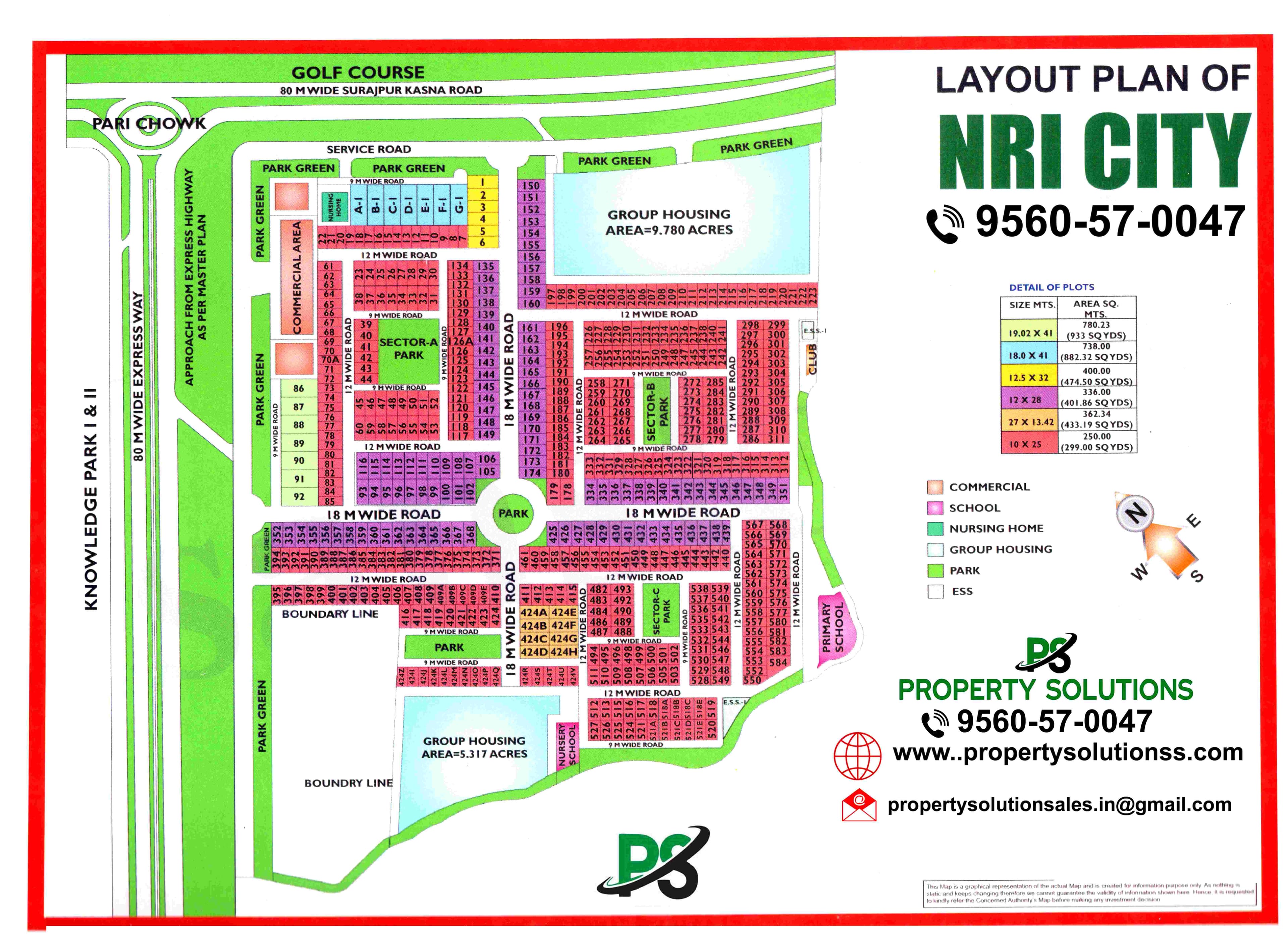 LAYOUT PLAN OF NRI CITY