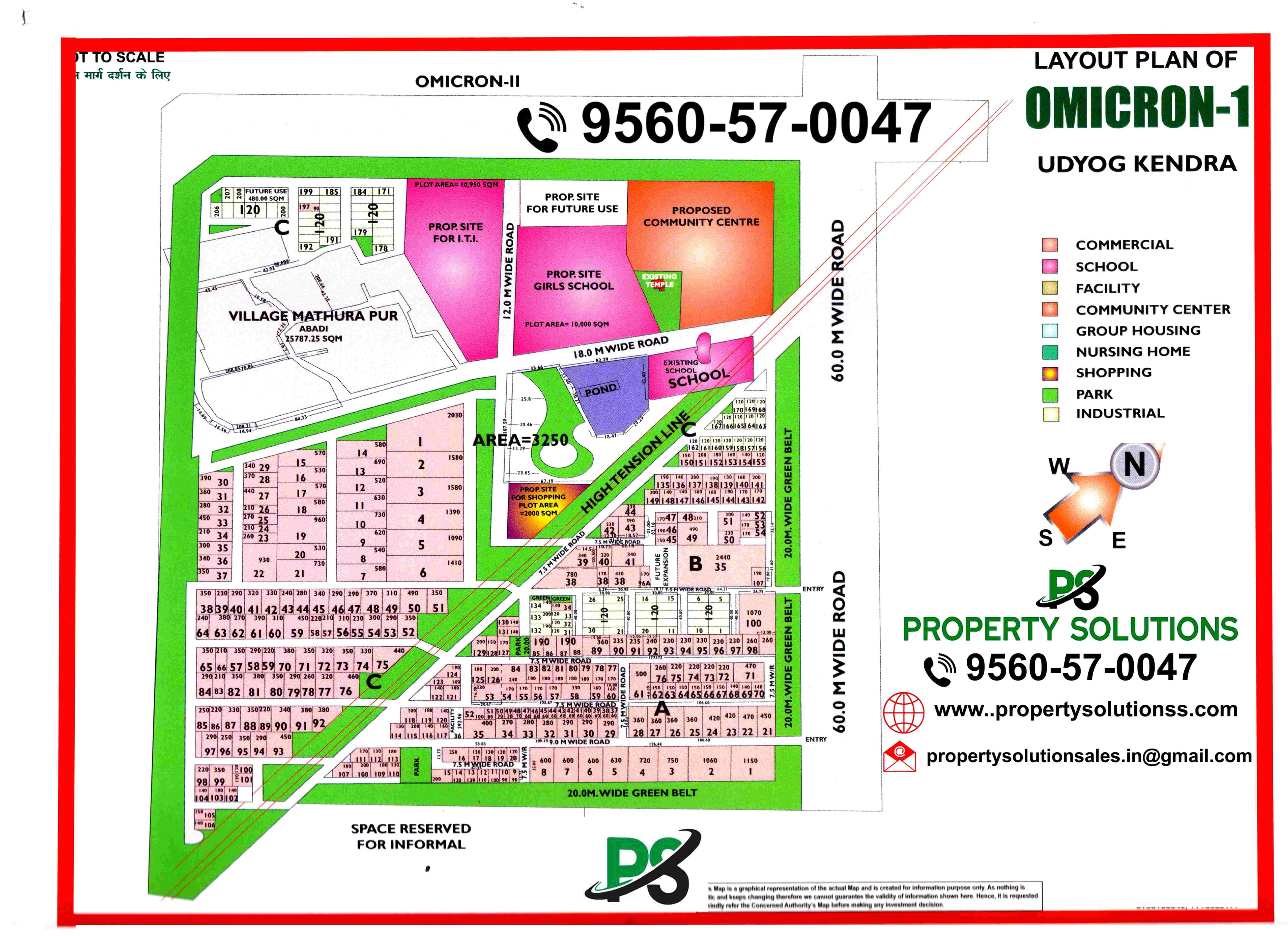 LAYOUT PLAN OF OMICRON - 1