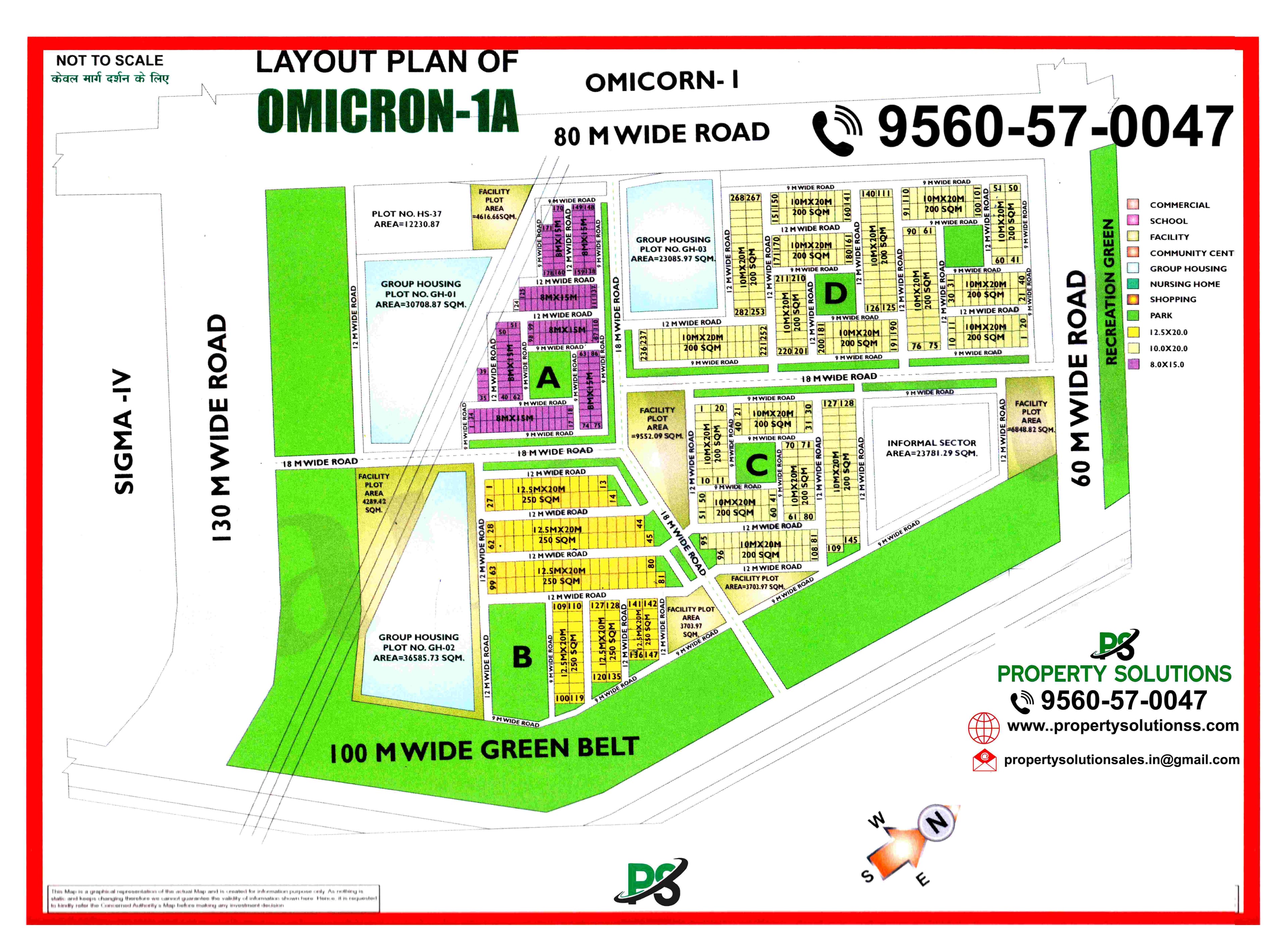 LAYOUT PLAN OF OMICRON 1A