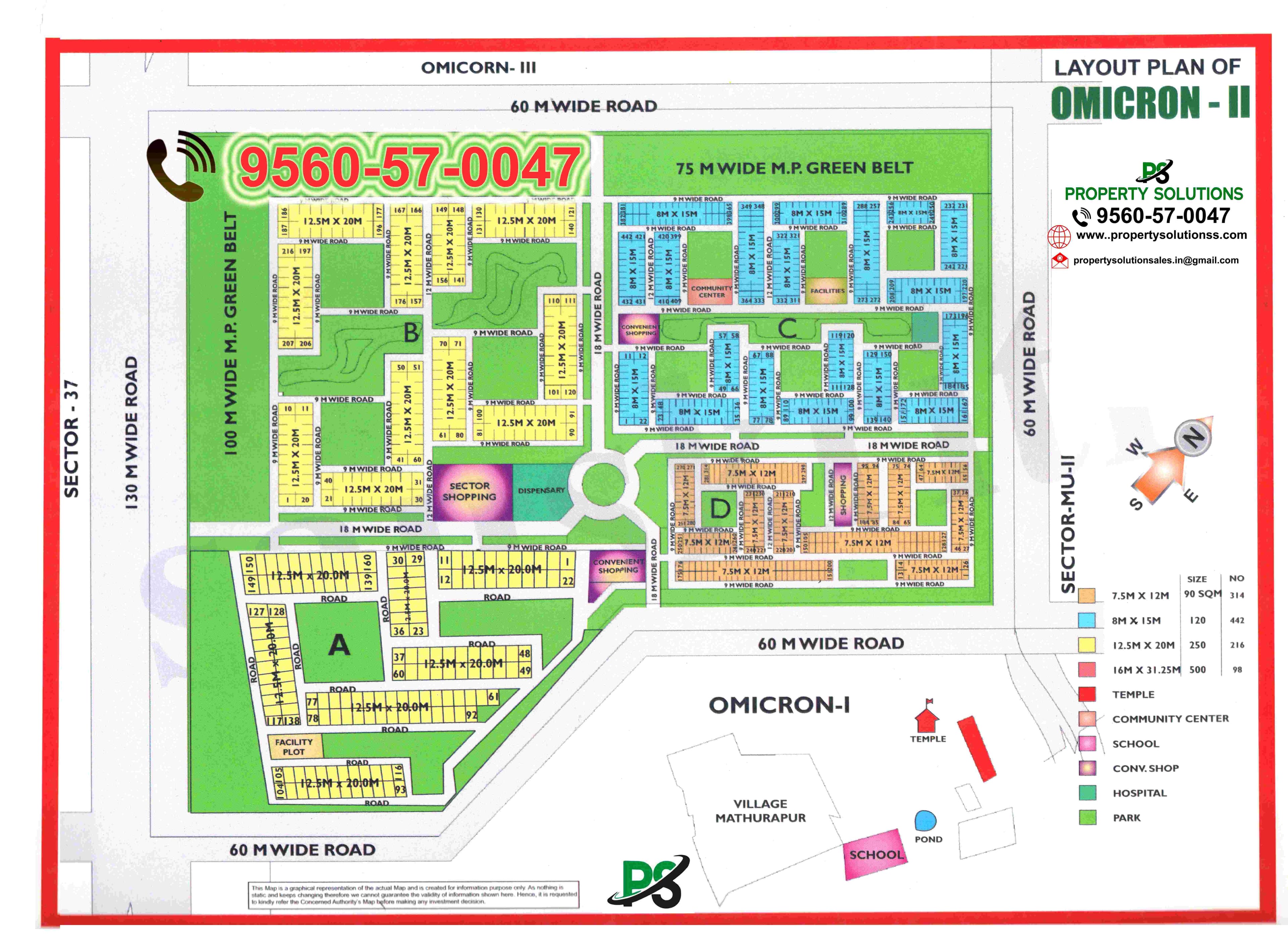 LAYOUT PLAN OF OMICRON 2
