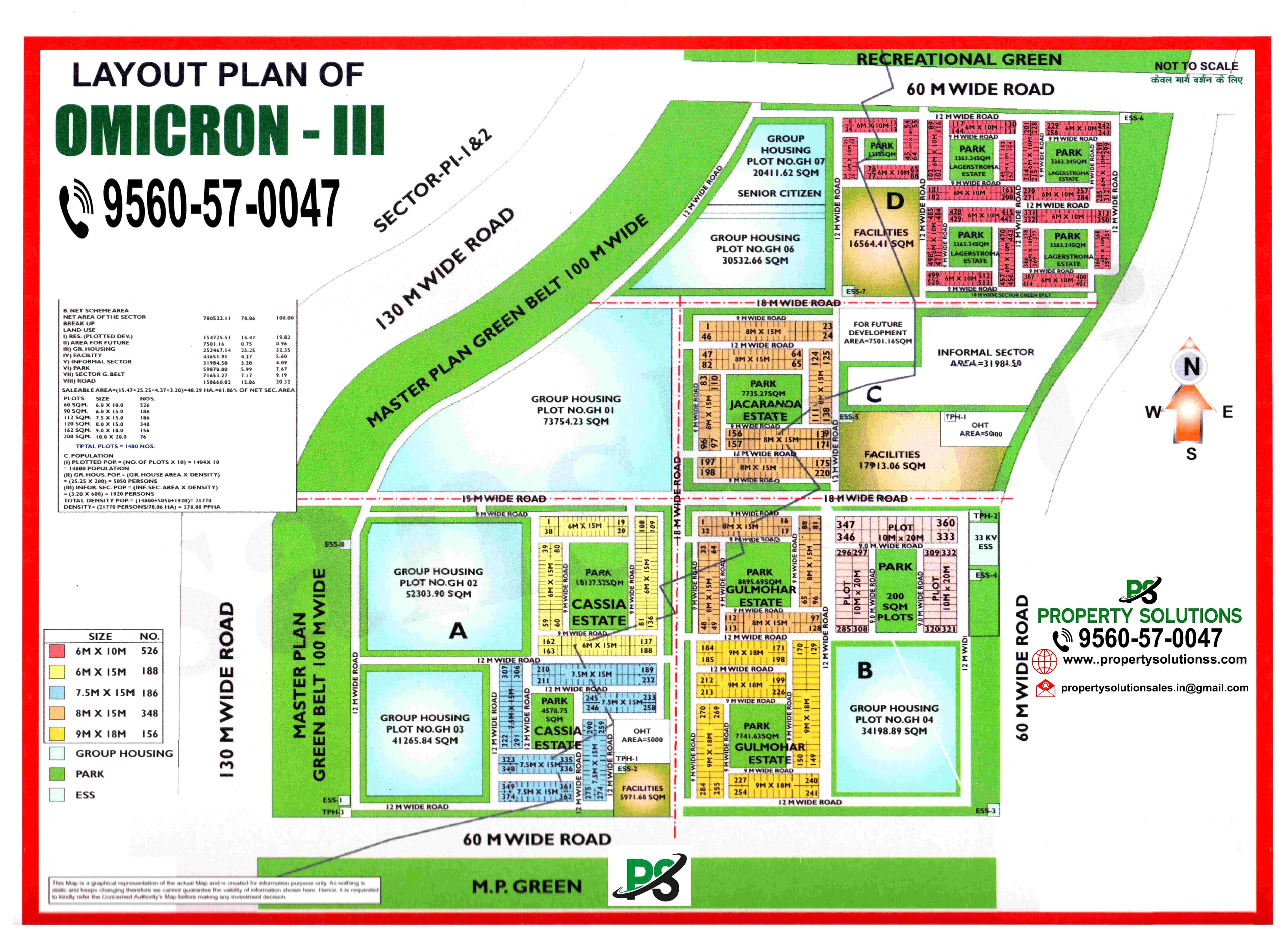 LAYOUT PLAN OF OMICRON 3