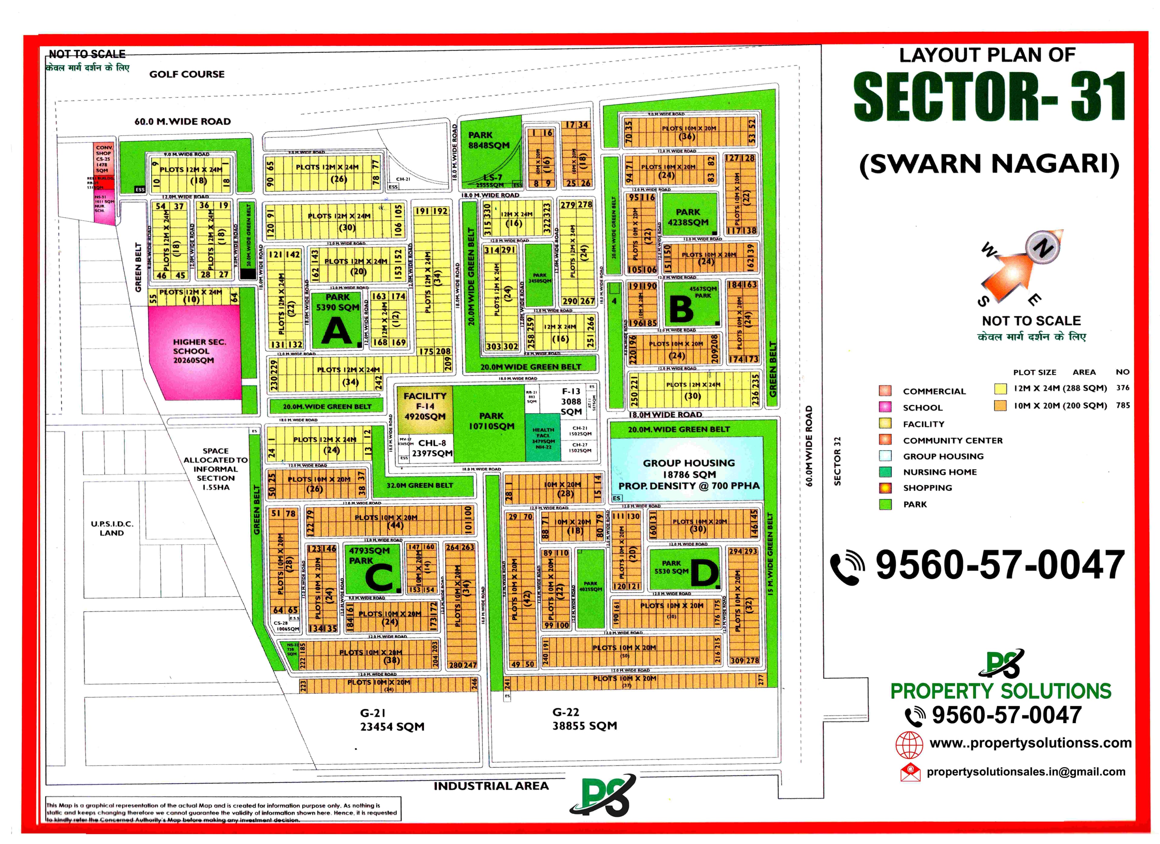 LAYOUT PLAN OF SECTOR 31 (SWARN NAGARI)