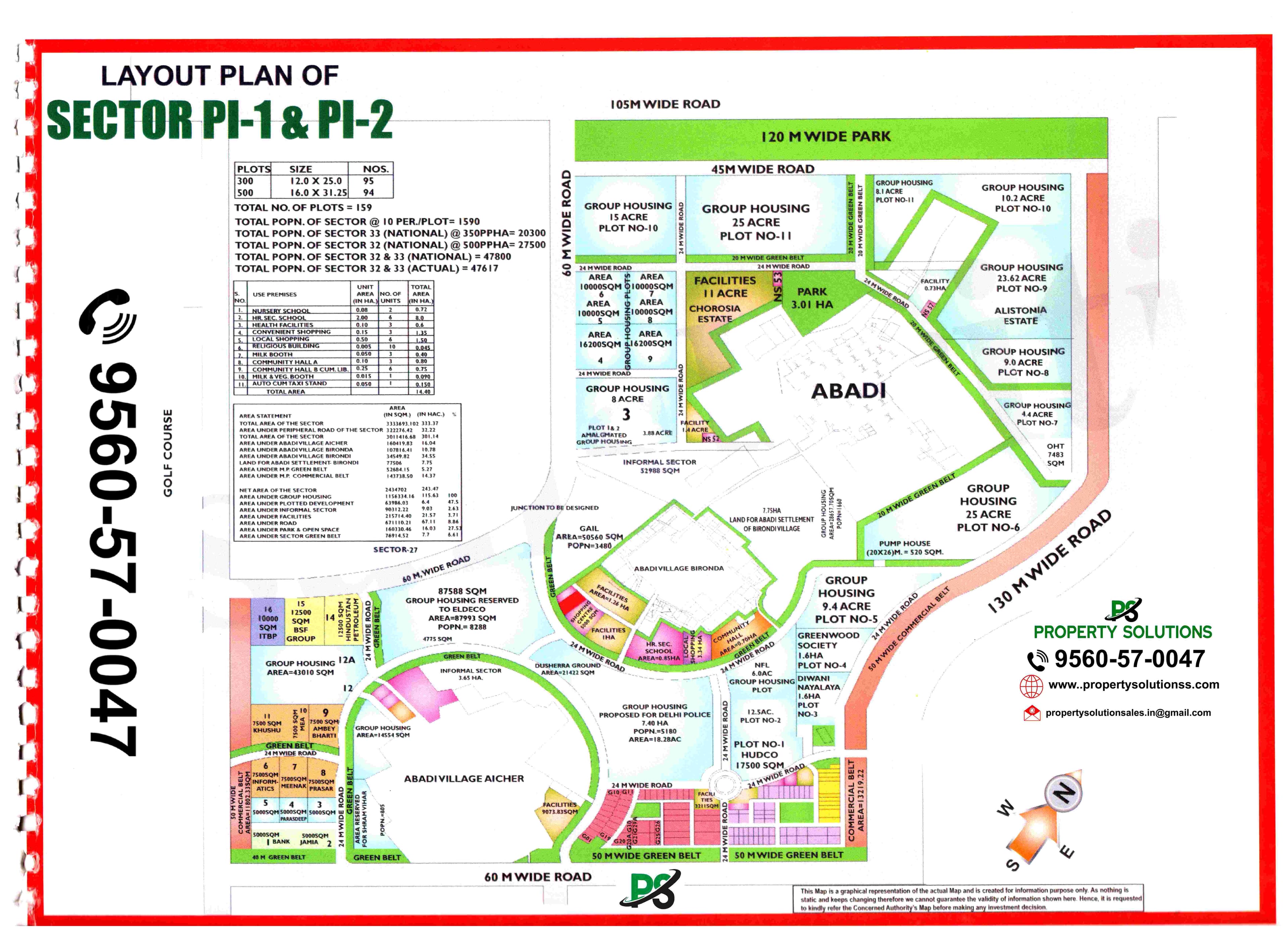 LAYOUT PLAN OF SECTOR P-1 & P-2