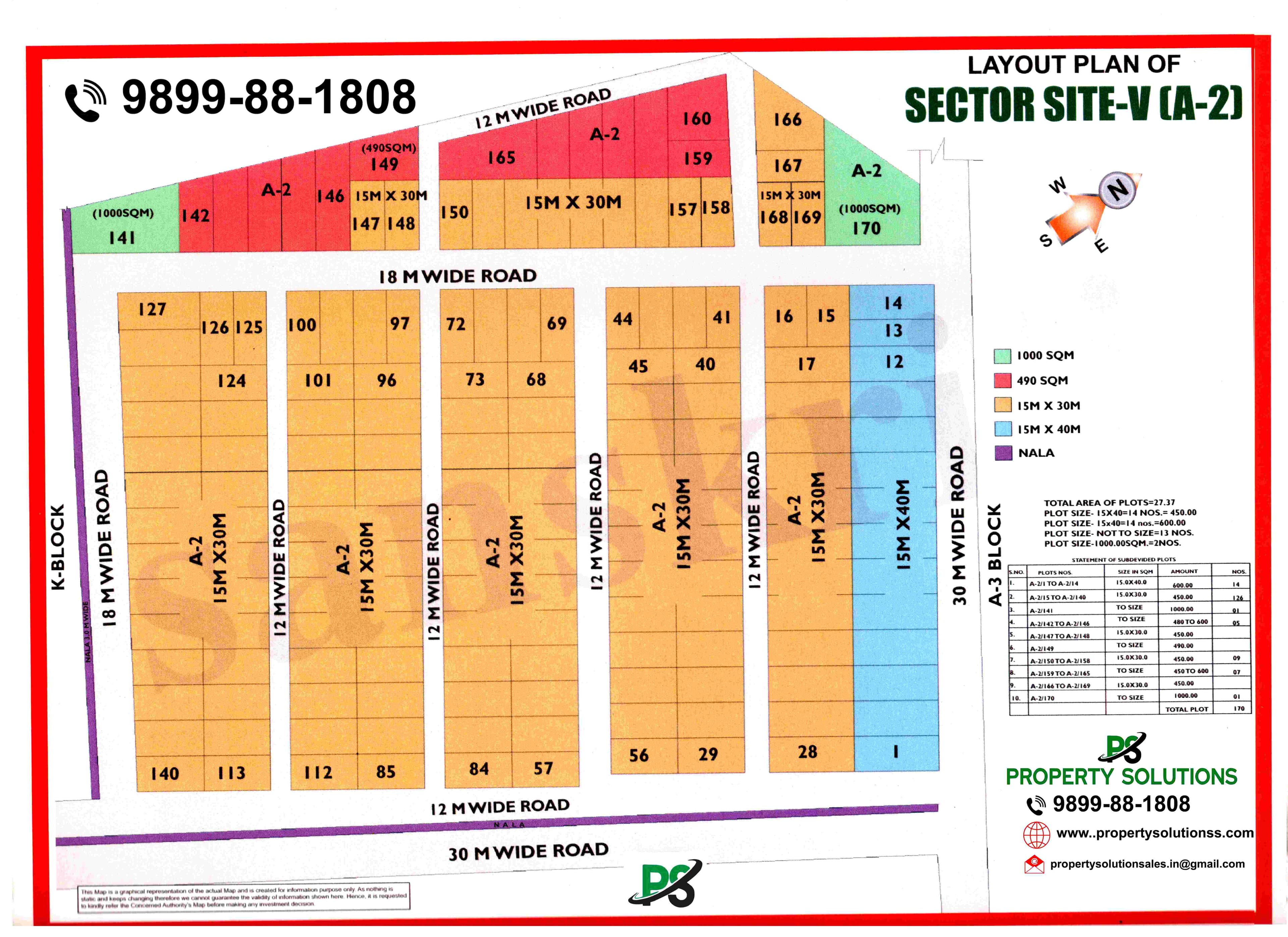 LAYOUT PLAN OF SECTOR SITE - V (A 2)