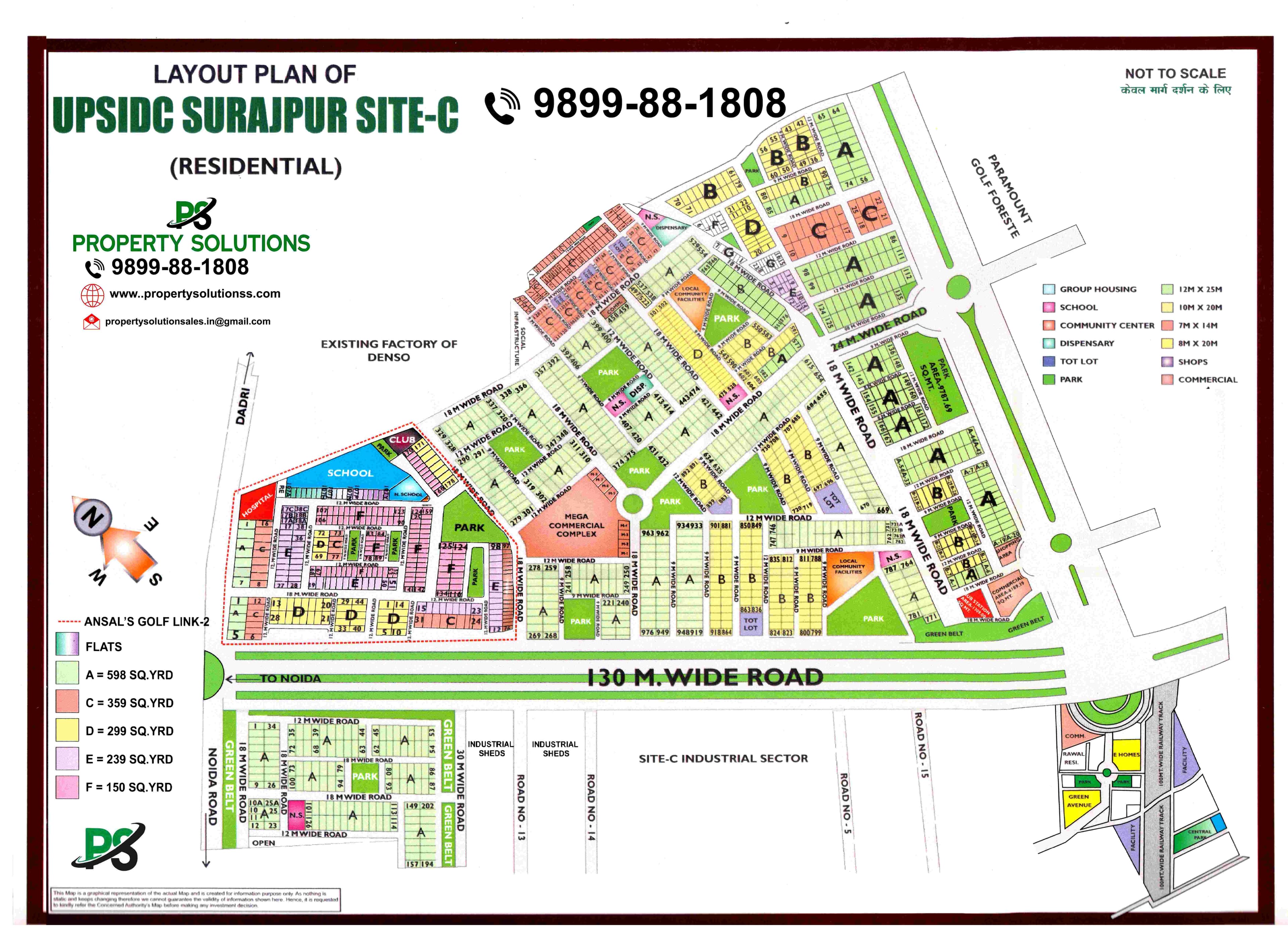 LAYOUT PLAN OF SURAJPUR SITE C (RESIDENTIAL AREA)