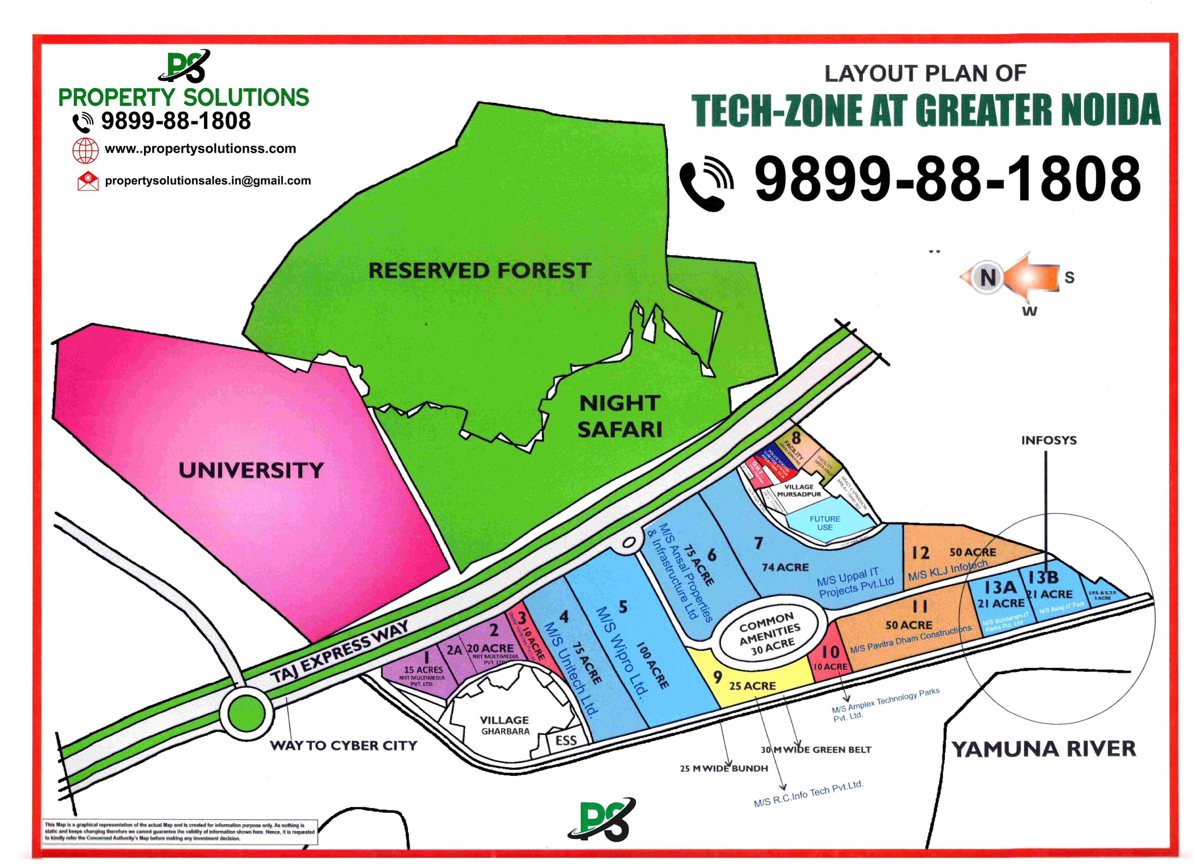 LAYOUT PLAN OF TECH - ZONE AT GREATER NOIDA