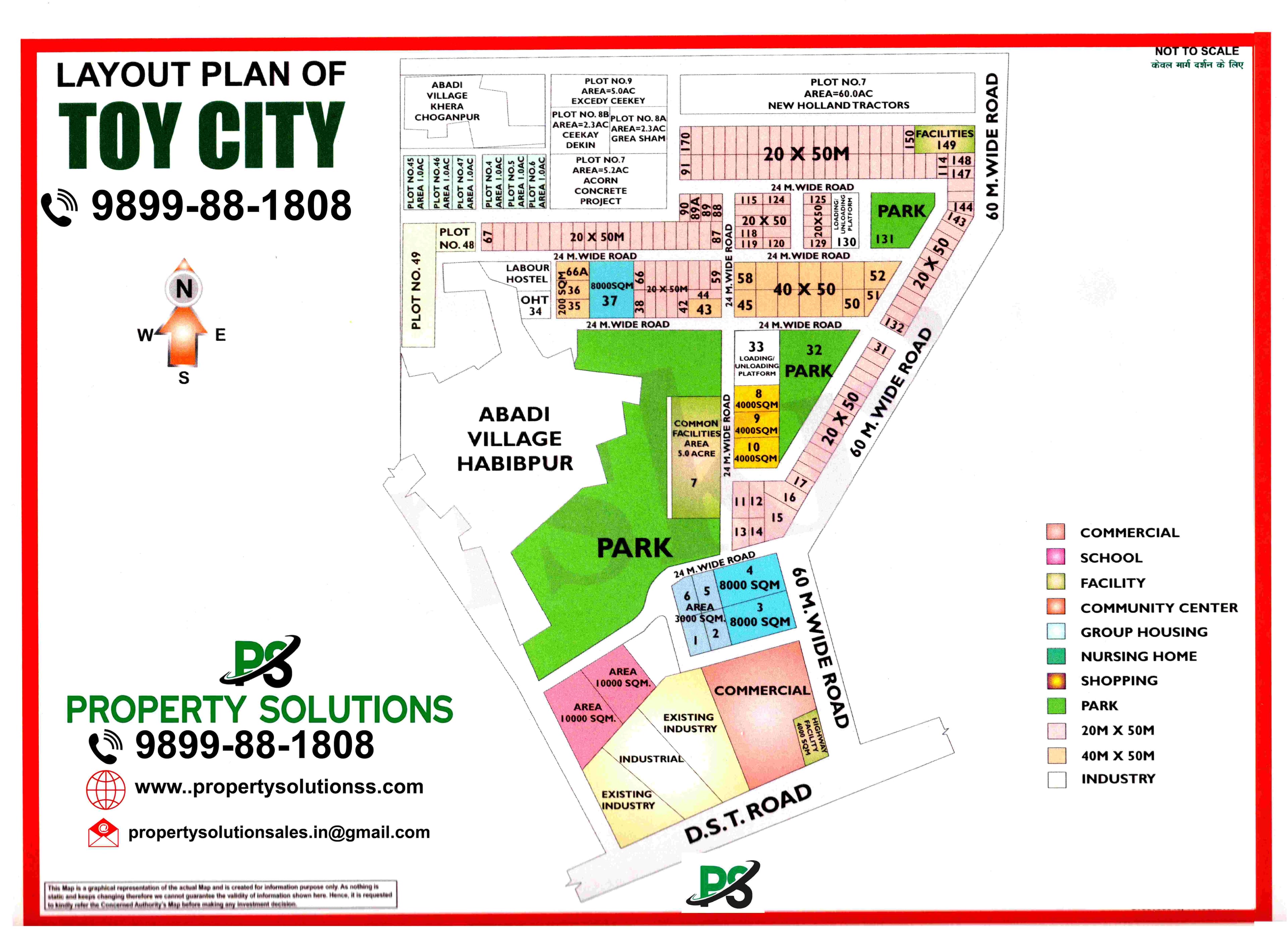 LAYOUT PLAN OF TOY CITY