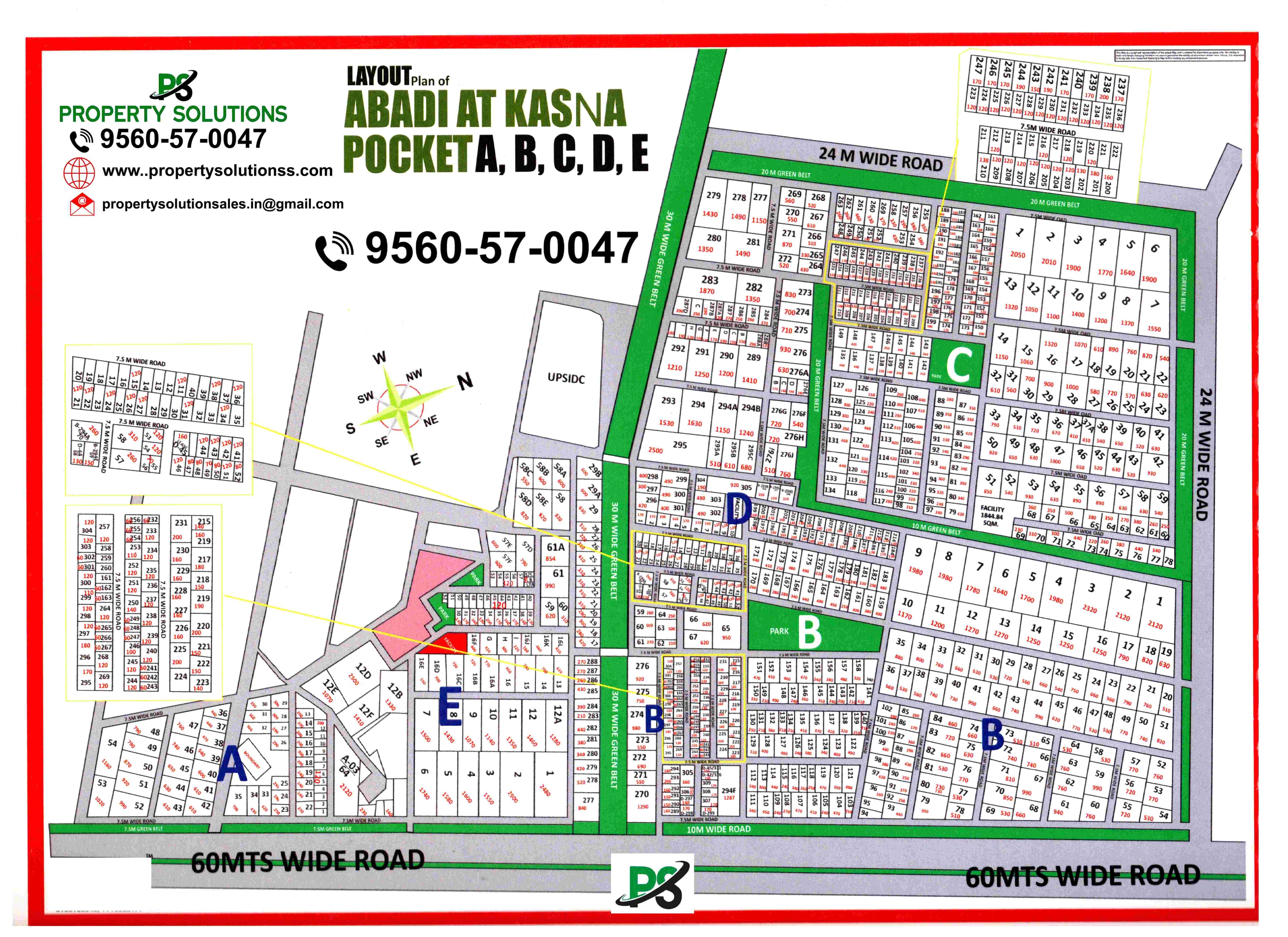 LAYOUT Plan of ABADI AT KASNA POCKET A,B,C,D,E