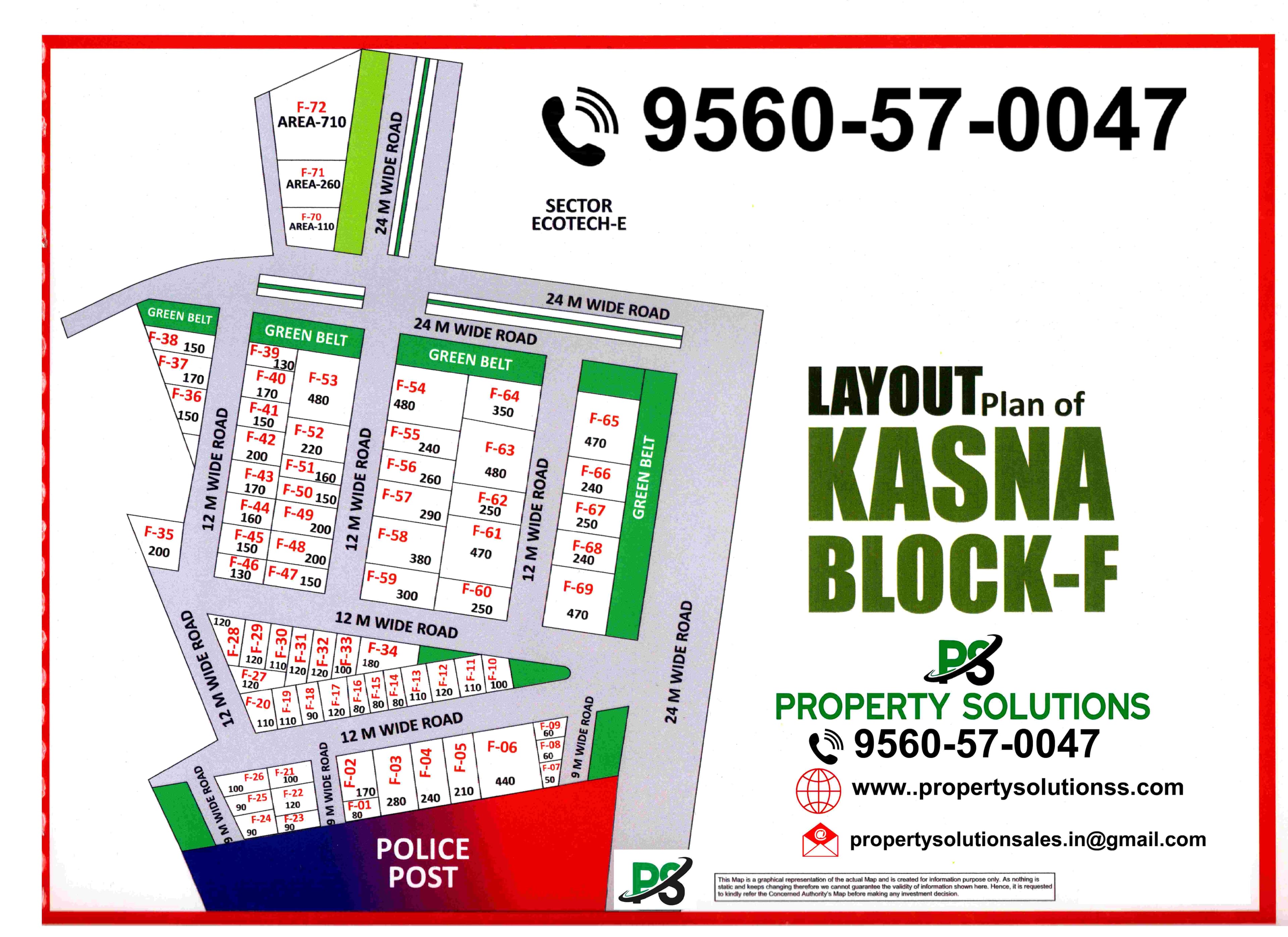 LAYOUT Plan of KASNA BLOCK-F