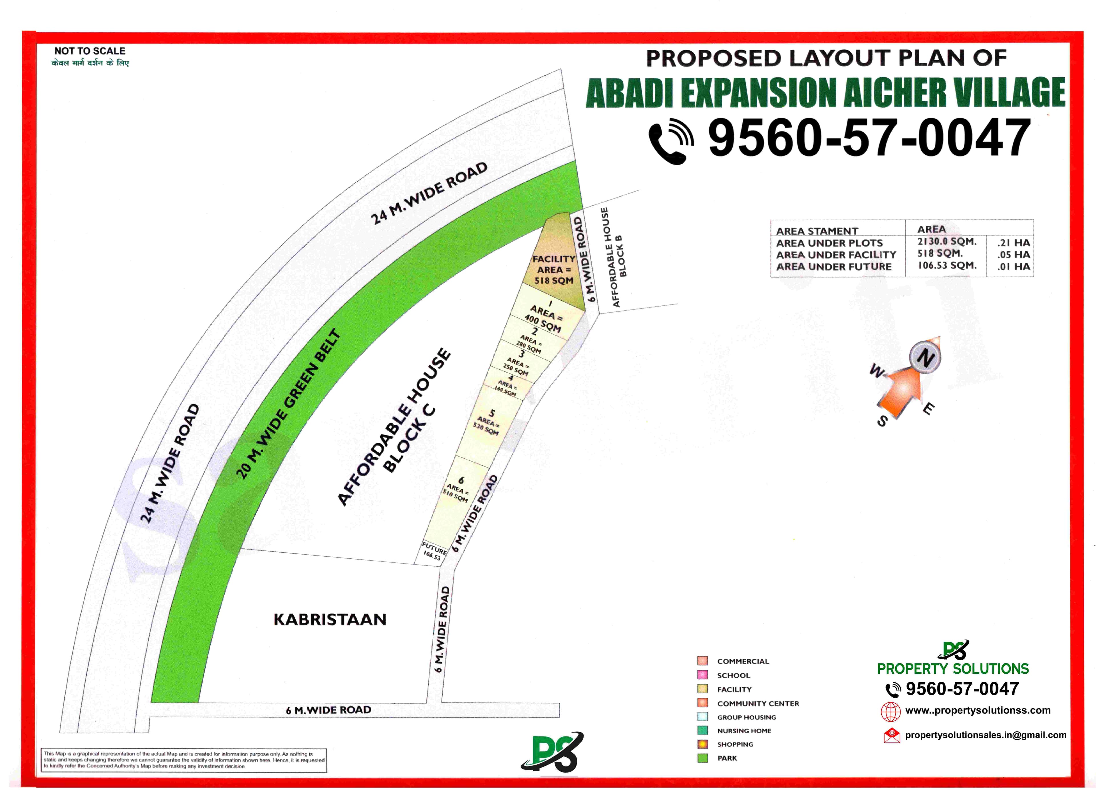 PROPOSED LAYOUT PLAN OF ABADI EXPANSION AICHER VILLAGE