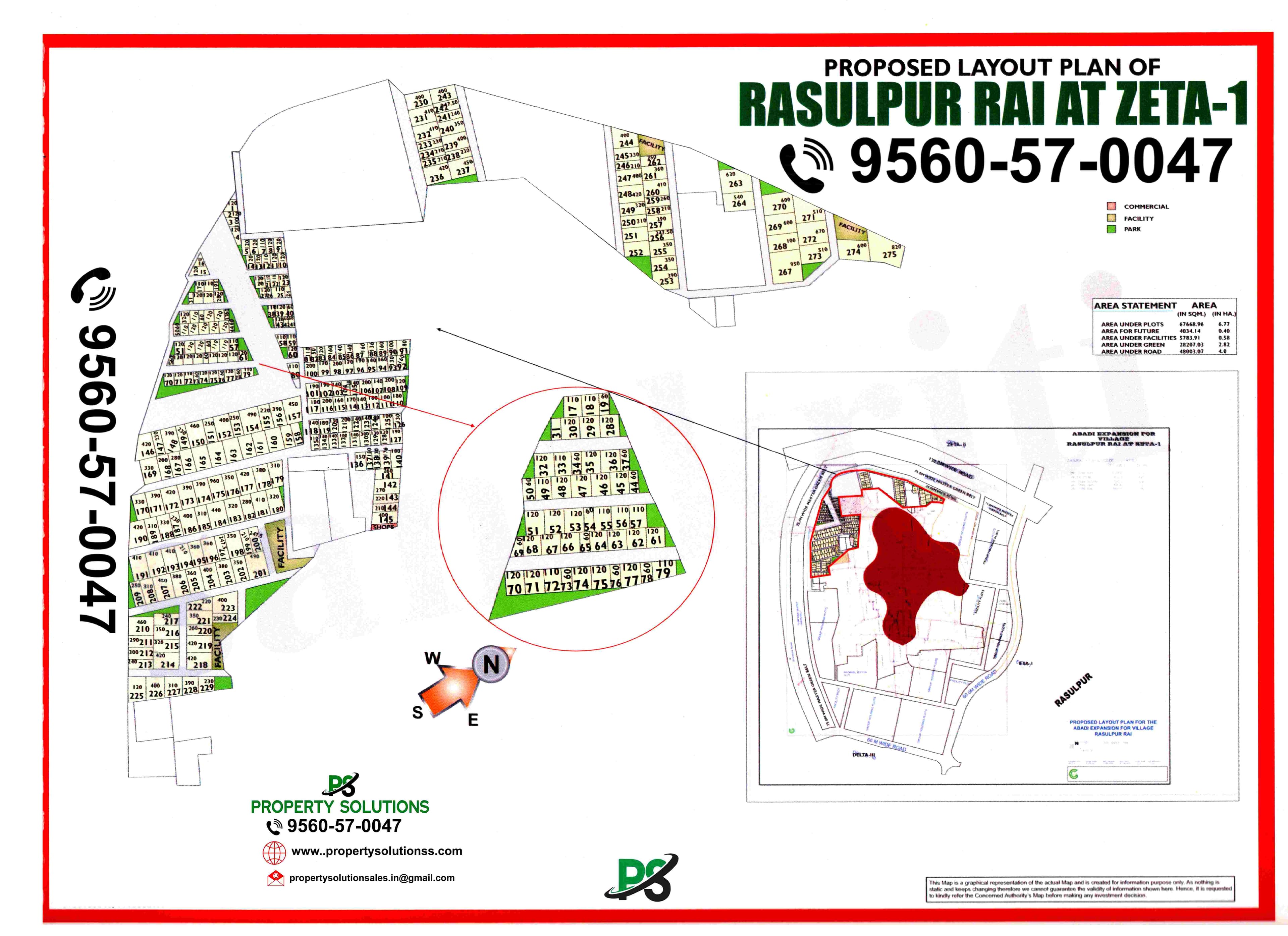 PROPOSED LAYOUT PLAN OF RASULPUR RAI AT ZETA-1