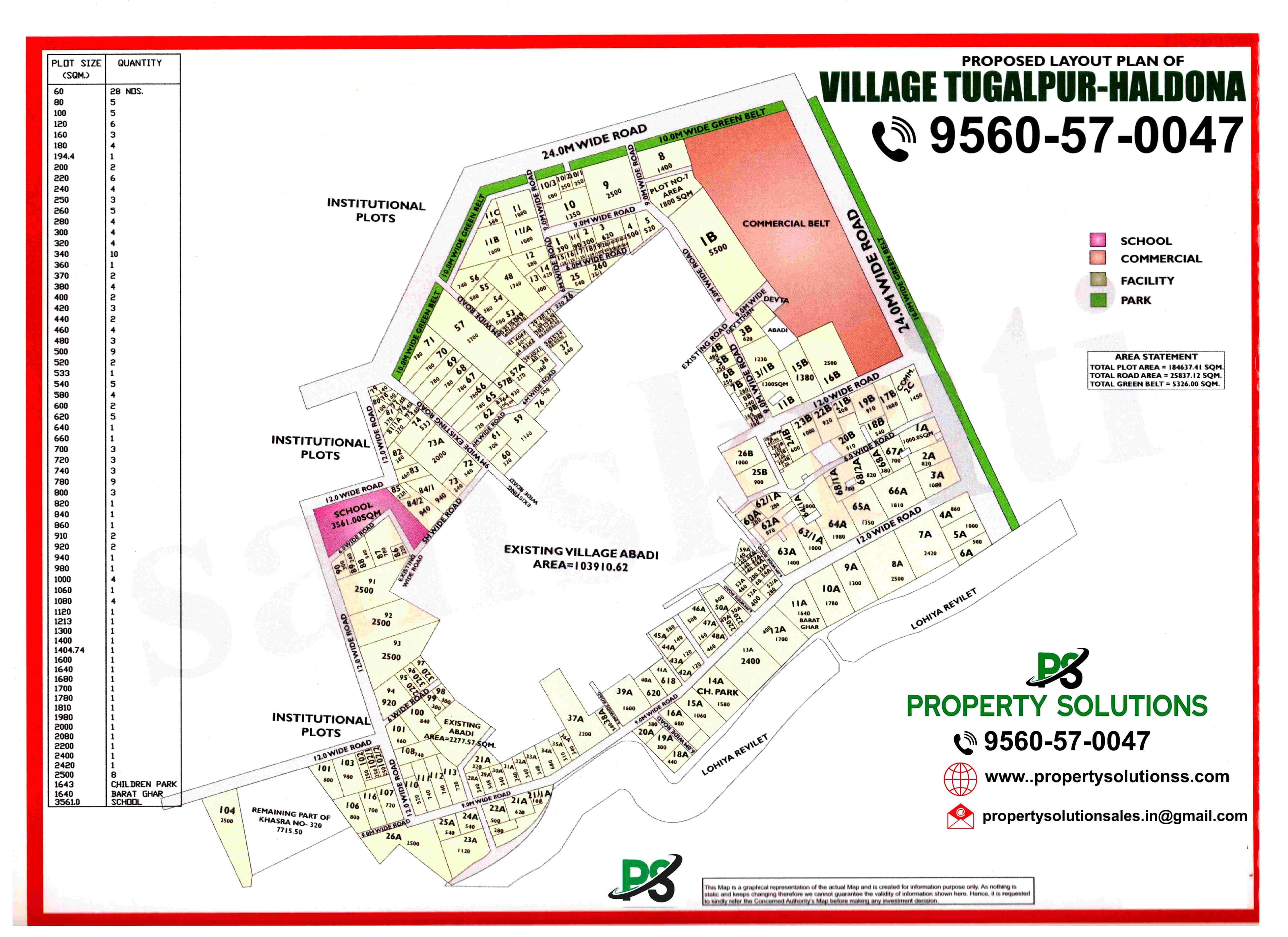 PROPOSED LAYOUT PLAN OF VILLAGE TUGALPUR-HALDONA