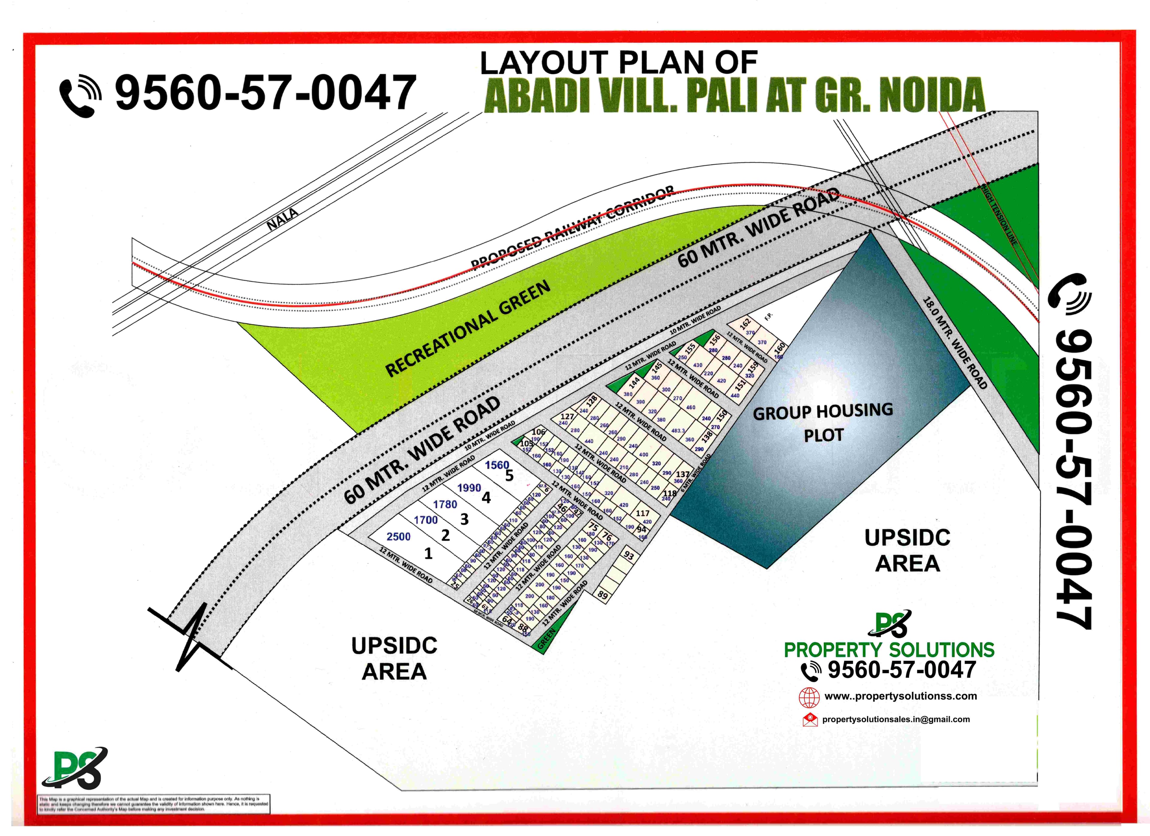 LAYOUT PLAN OF ABADI VILL. PALI AT GR. NOIDA