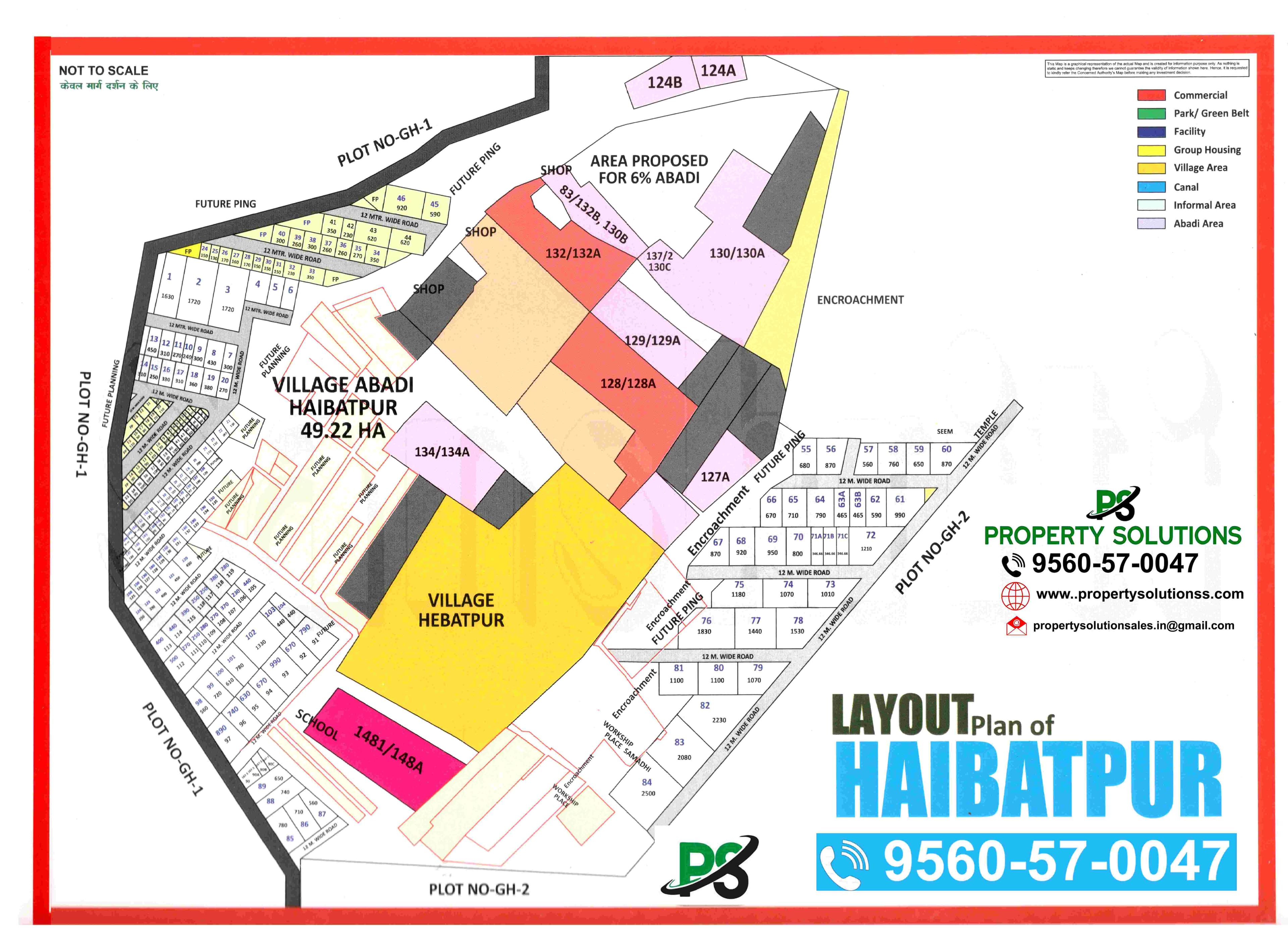 LAYOUT Plan of HAIBATPUR