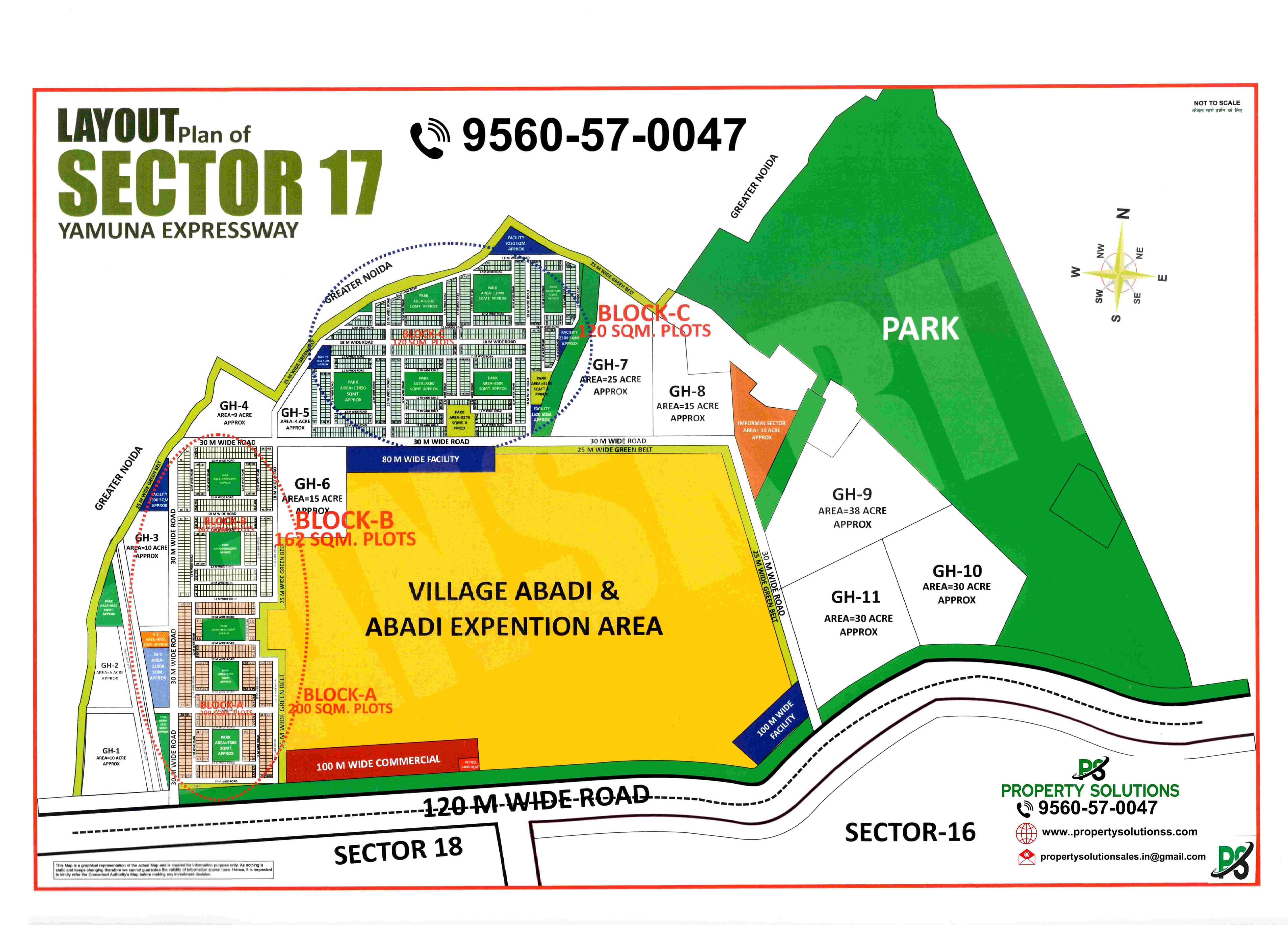 LAYOUT Plan of SECTOR 17 YAMUNA EXPRESSWAY
