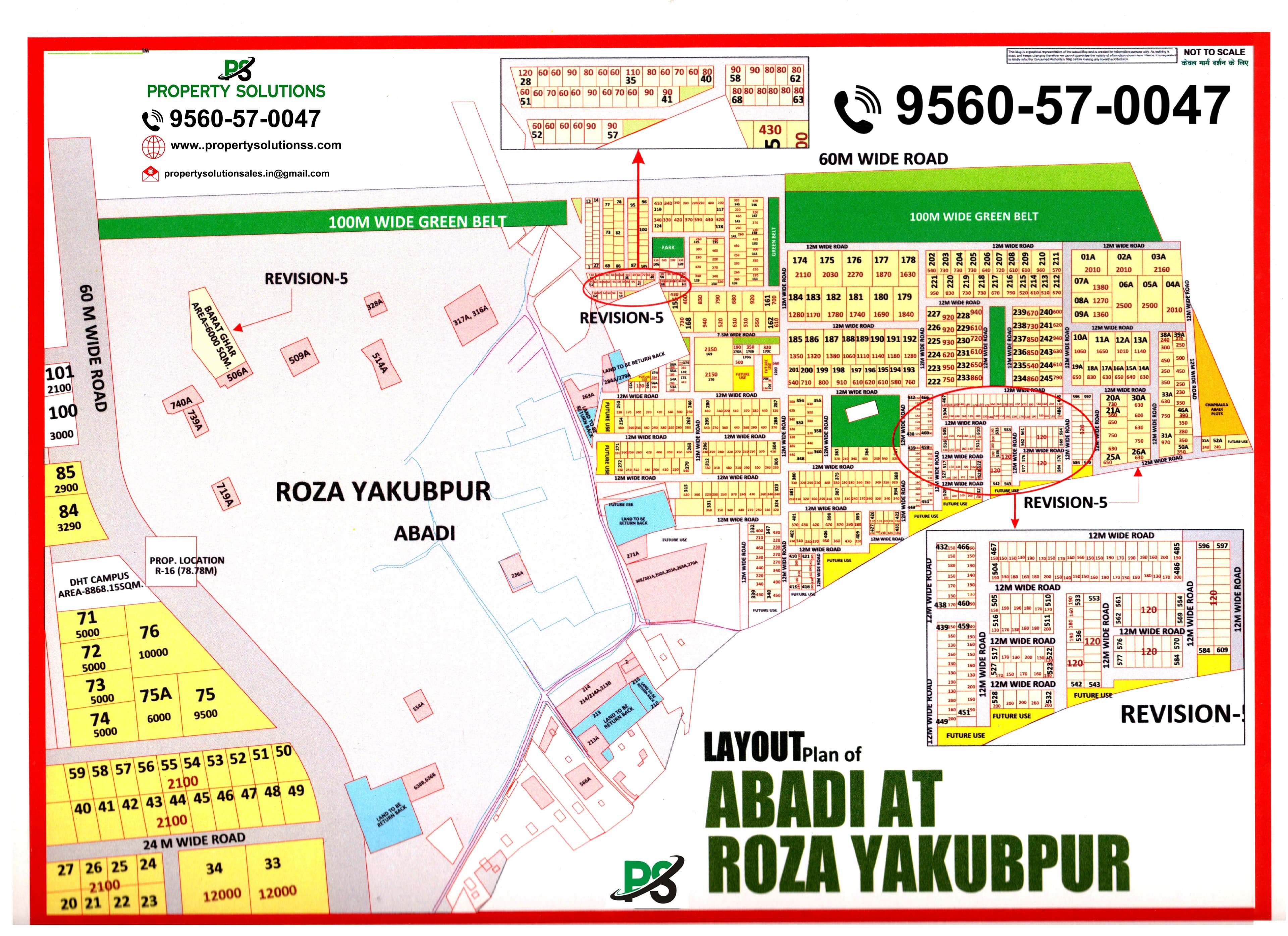 LAYOUT plan of  FUTURE V ABADI AT ROZA YAKUBPUR