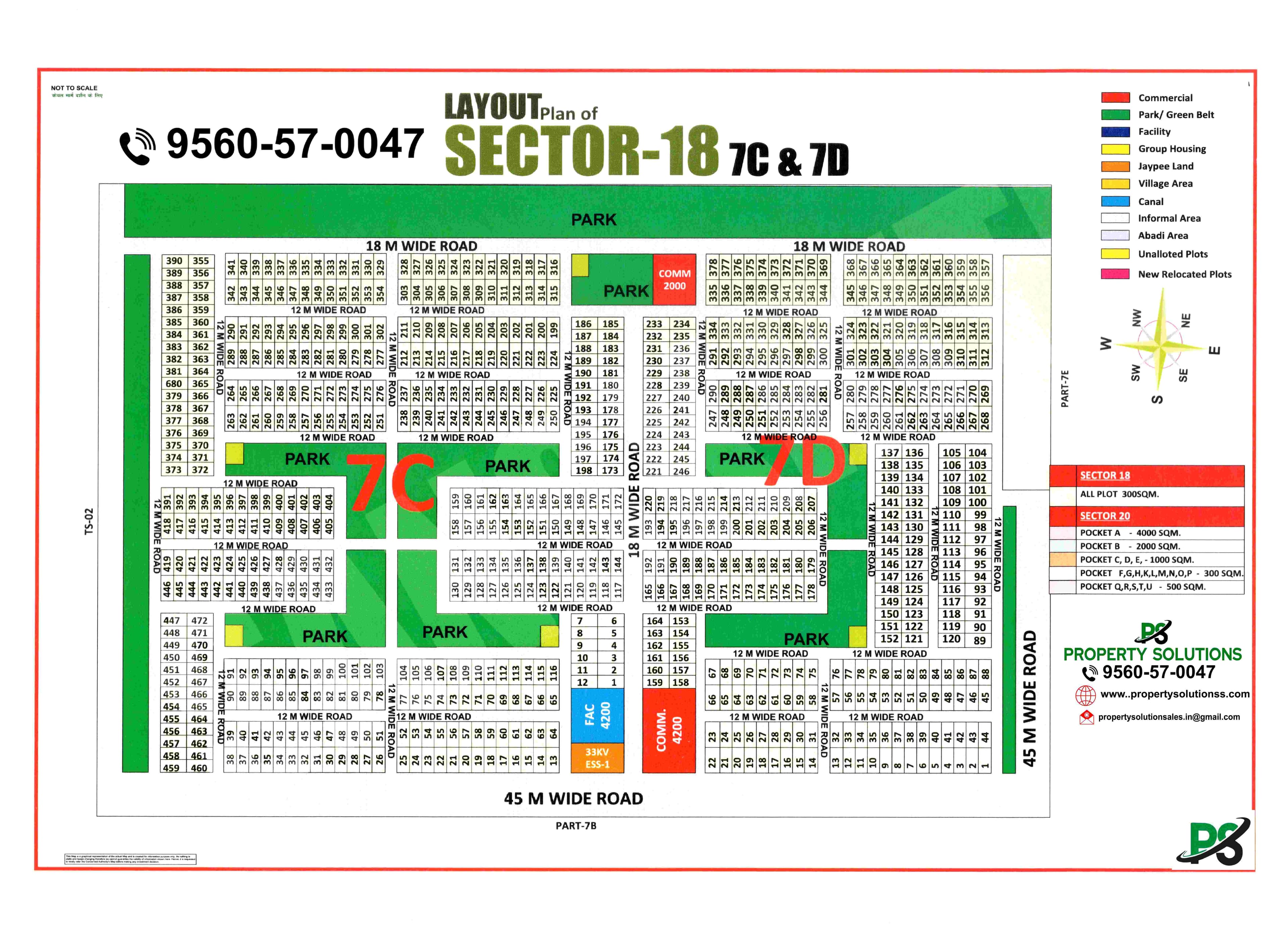 LAYOUT plan of -SECTOR-18 7C & 7D