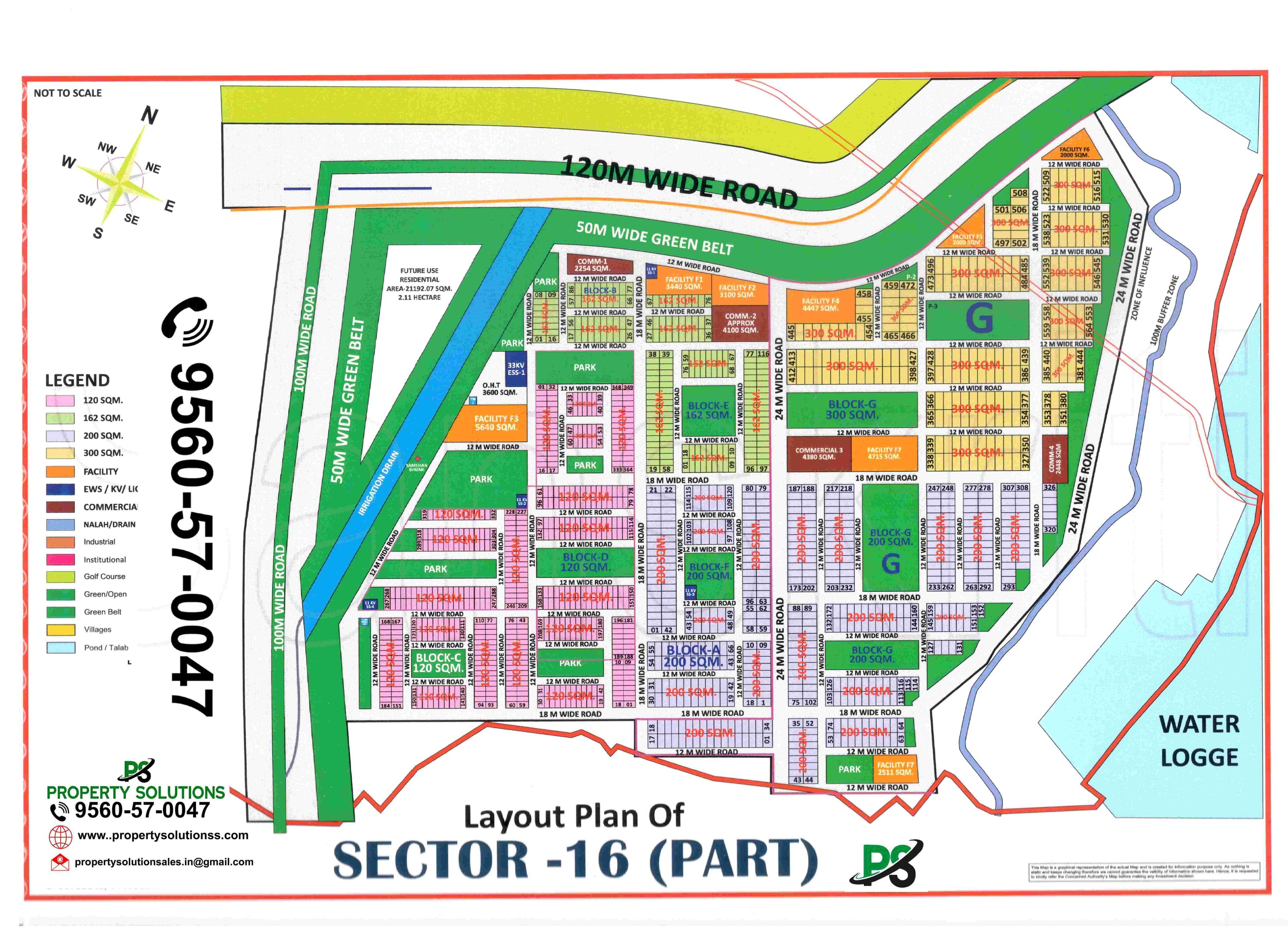 Layout Plan Of SECTOR -16