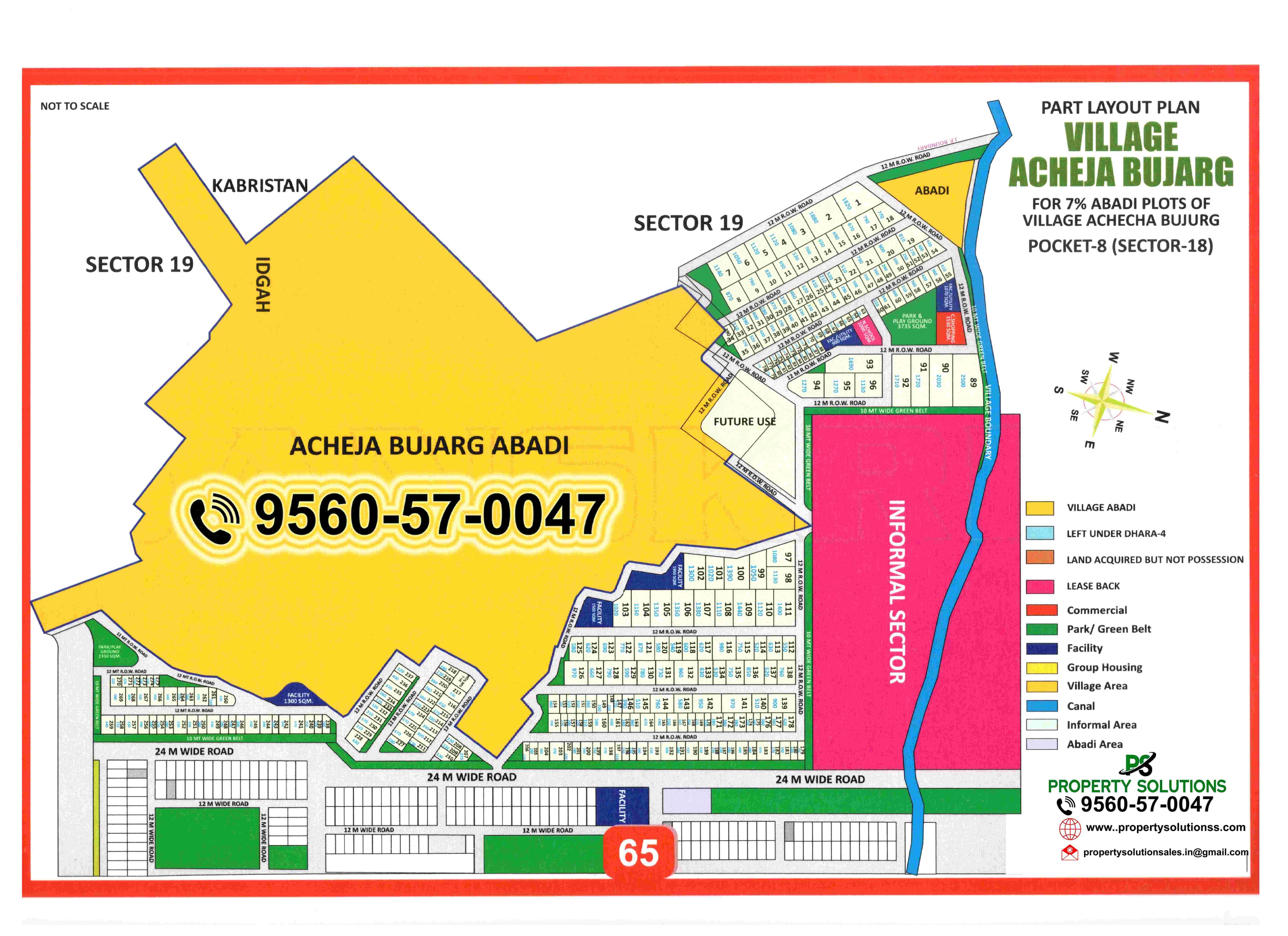 PART LAYOUT PLAN  VILLAGE ACHEJA BUJARG
