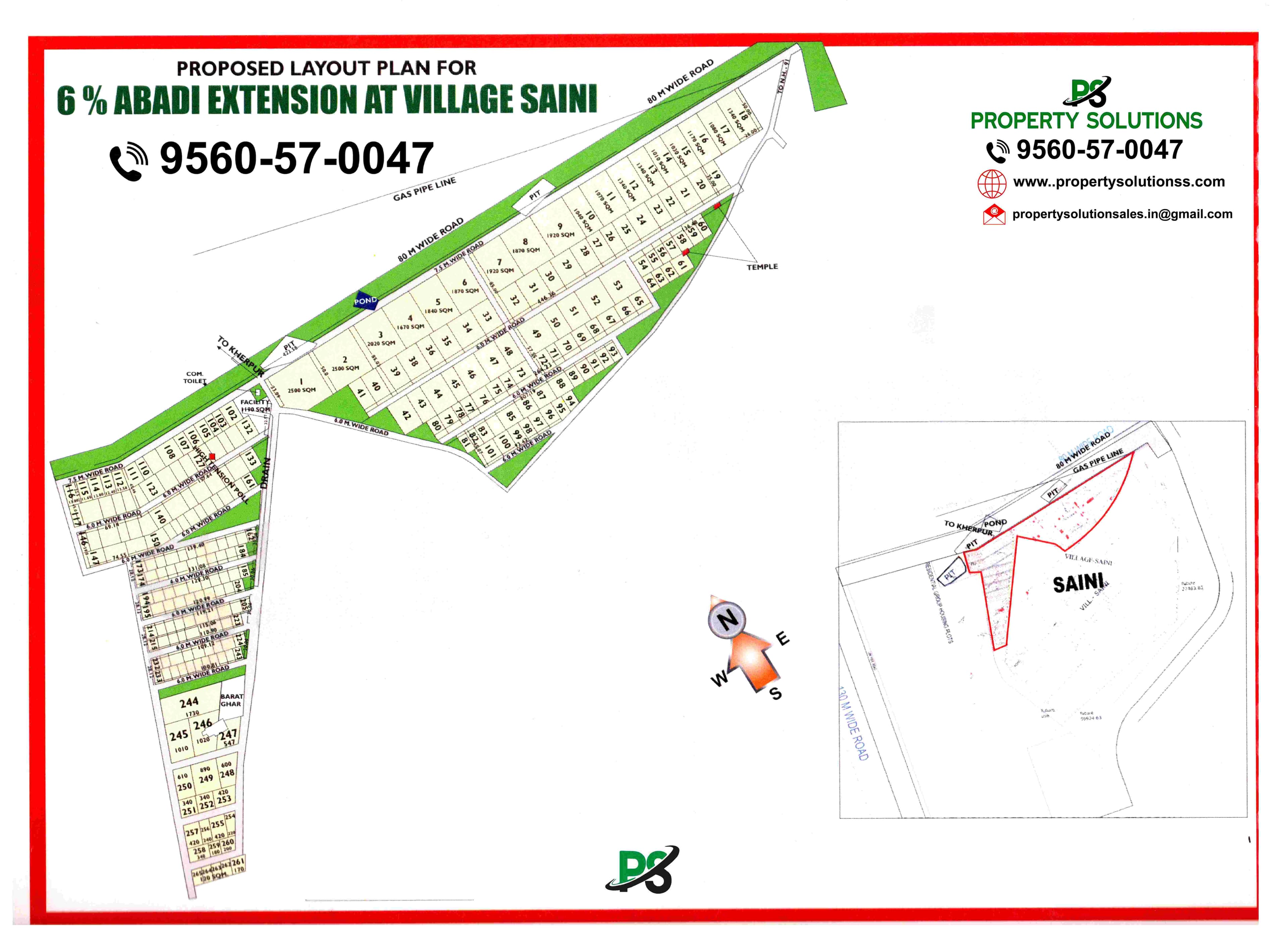PROPOSED LAYOUT PLAN FOR  6_ ABADI EXTENSION AT VILLAGE SAINI