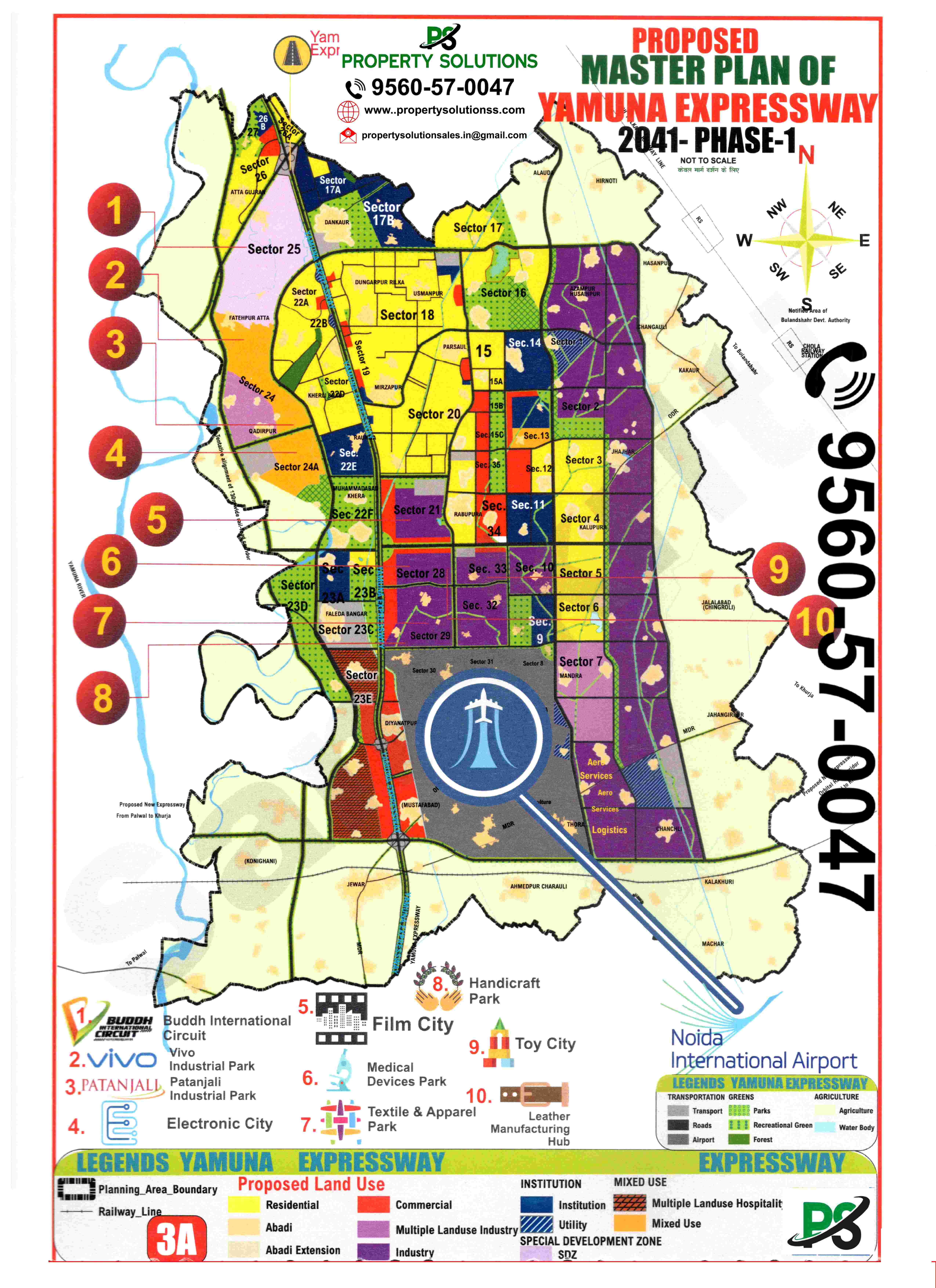PROPOSED MASTER PLAN OF YAMUNA EXPRESSWAY 2841-PHASE-1