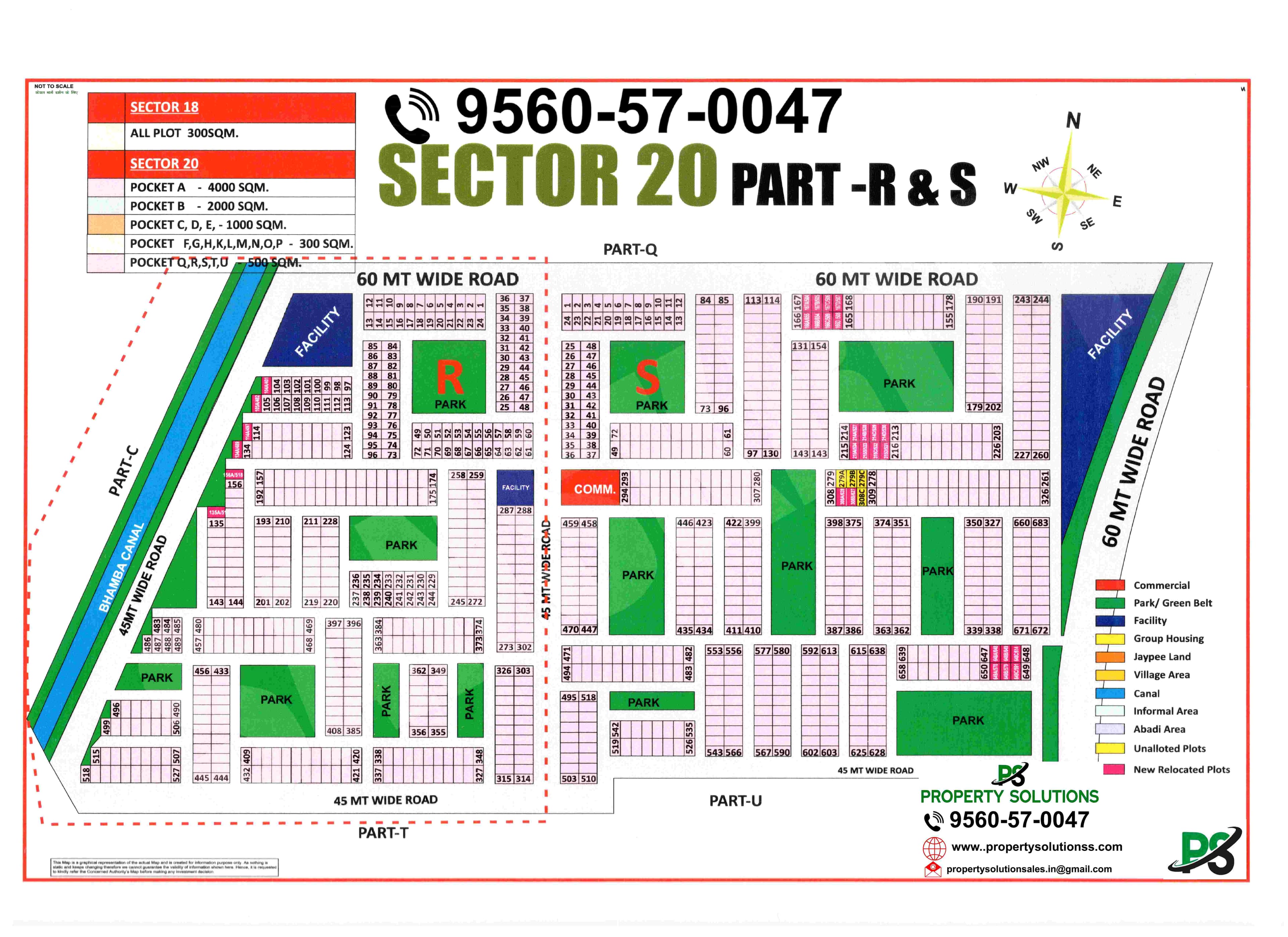 SECTOR 20 POCKET-R & S, POCKET - R & S
